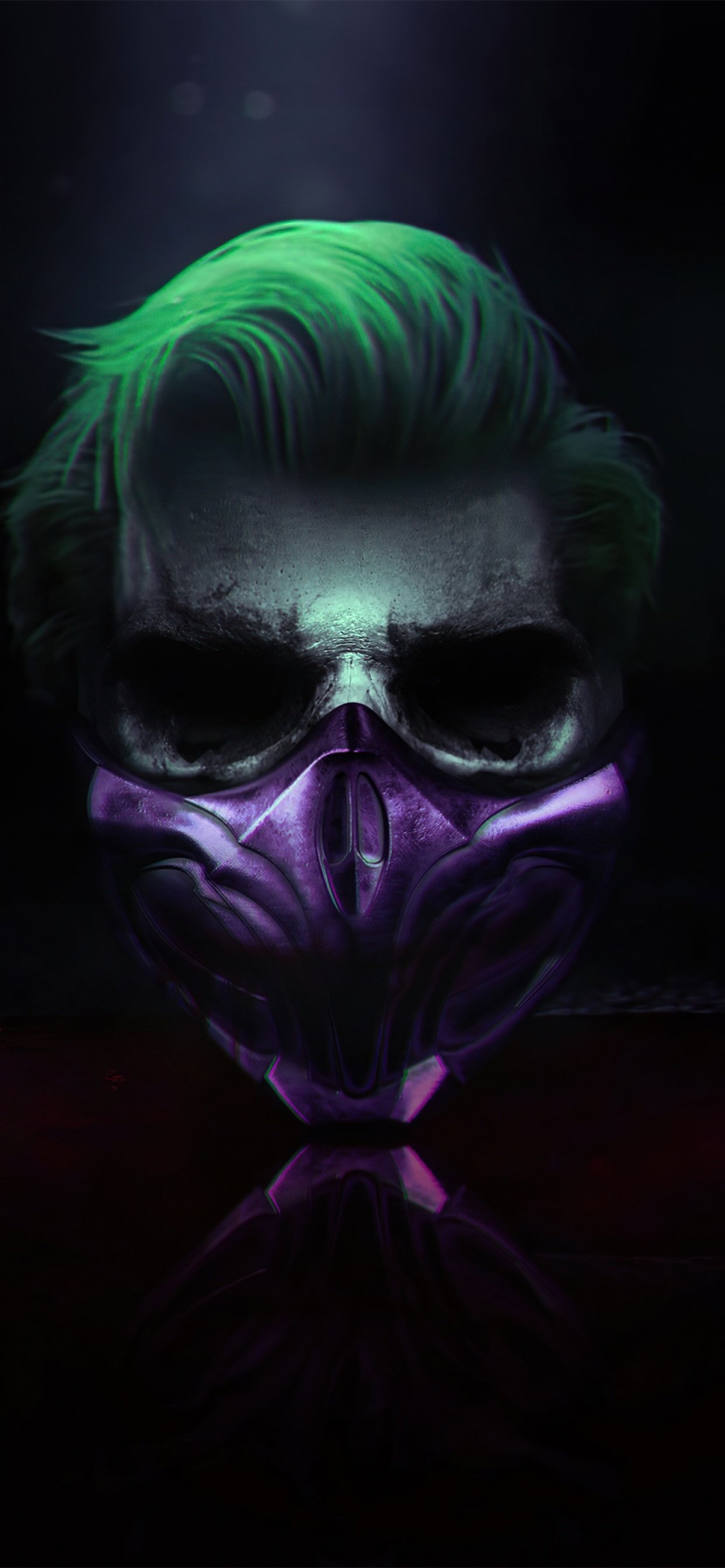 1250x2690 Joker Wallpaper 4K, Mask, Cyberpunk, Phone