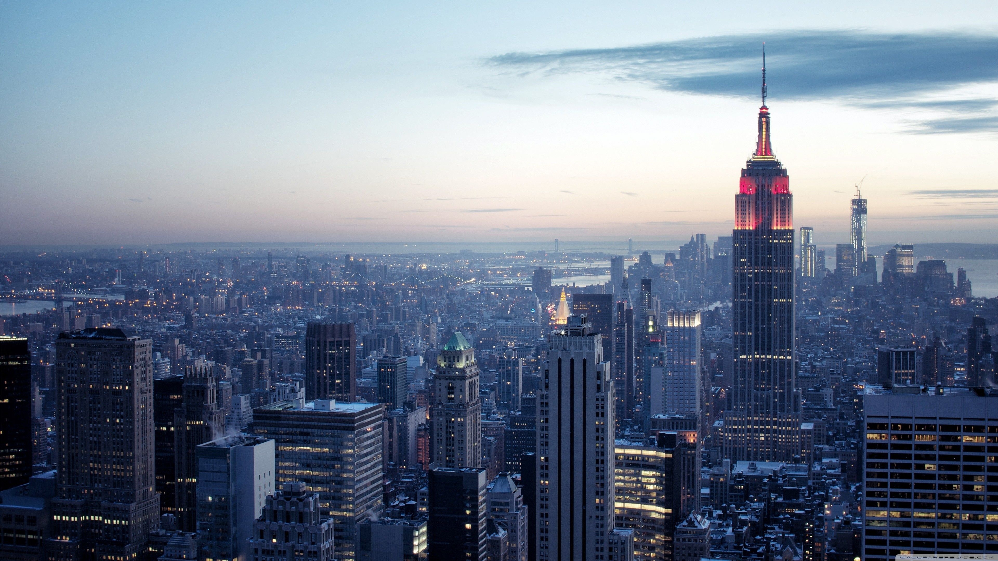 3840x2160 New York City Winter sunset ❤ 4K HD Desktop Wallpaper for 4K Ultra, Desktop