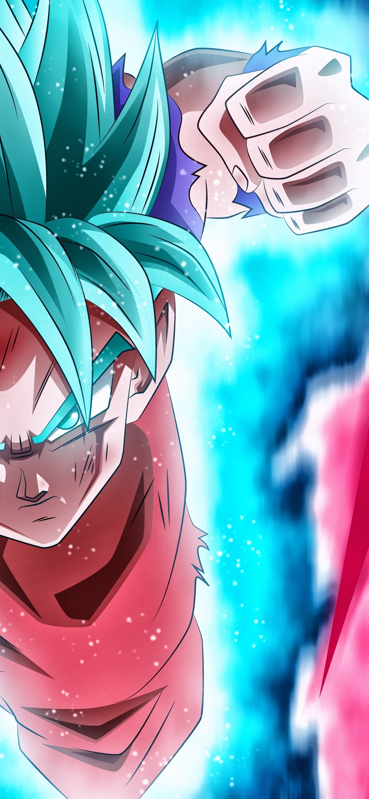 1290x2780 Goku vs Vegeta Dragon Ball Super 8K Wallpaper, Phone