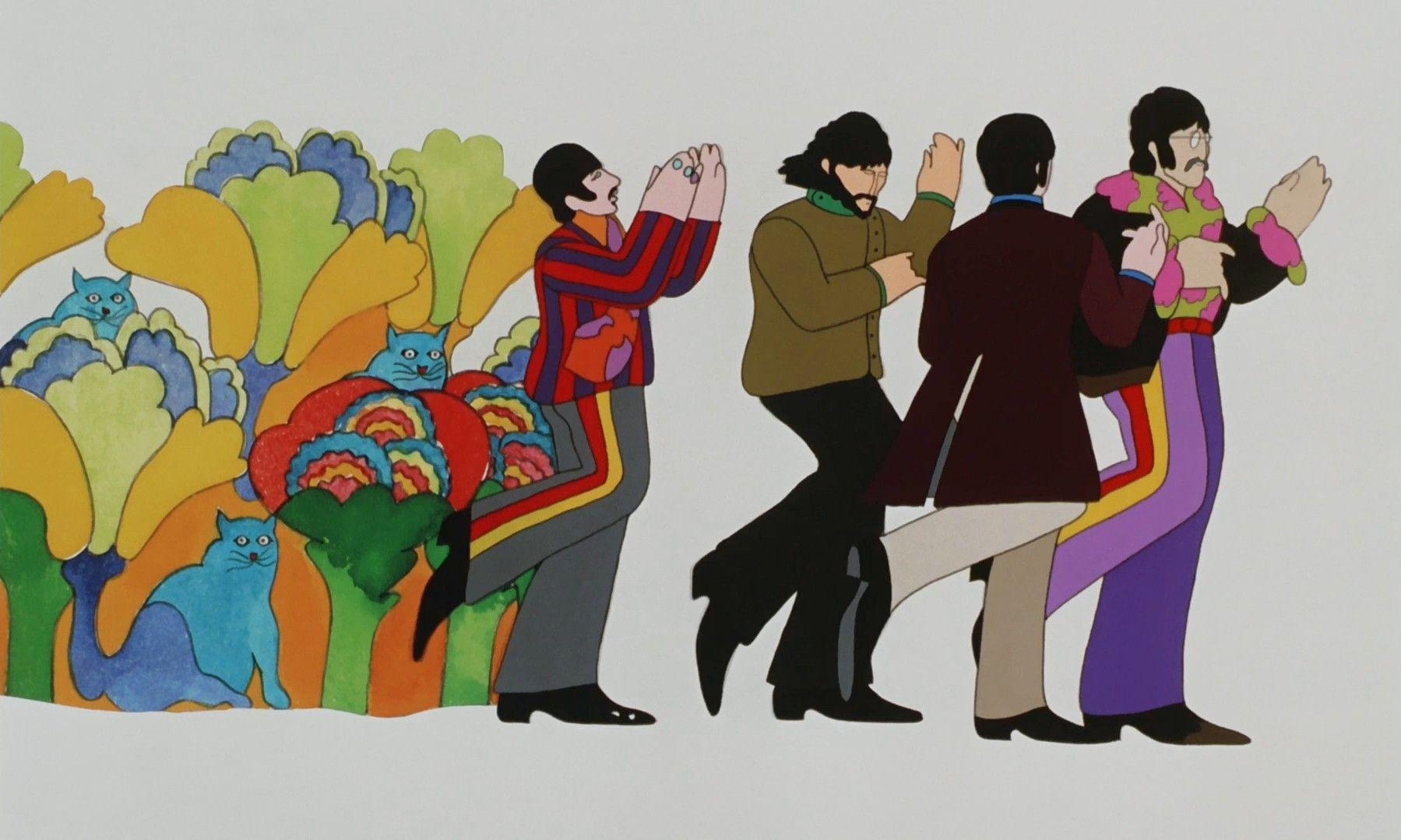 1800x1080 Yellow Submarine Pepperland, Desktop