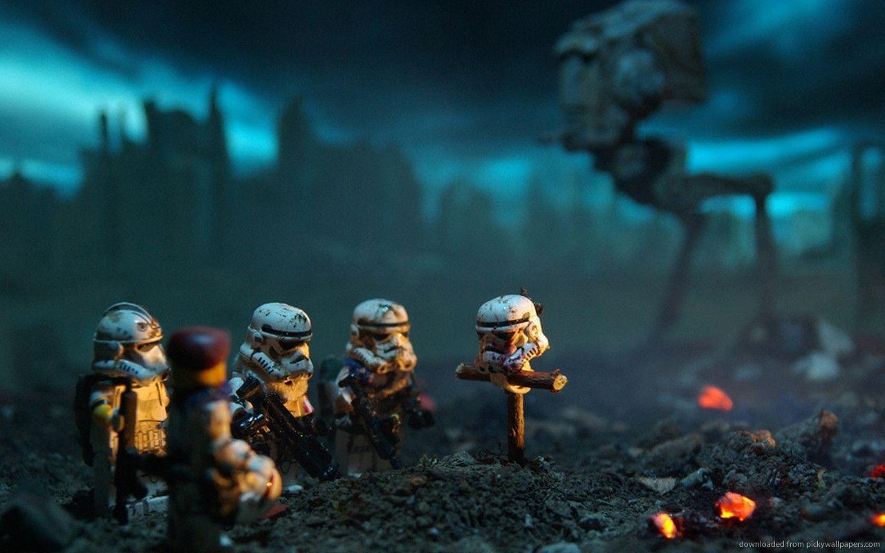 1280x800 Download  Stunning LEGO Stormtroopers At War Wallpaper, Desktop