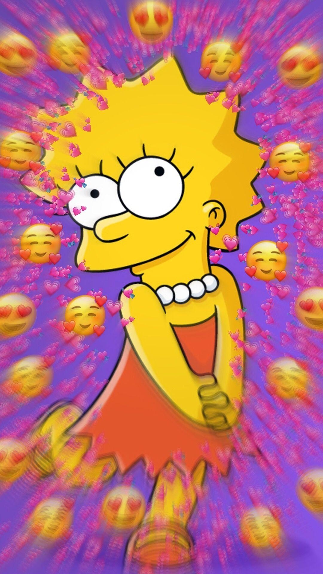 1080x1920 Image result for lisa simpson sketch. Cute disney wallpaper, Phone