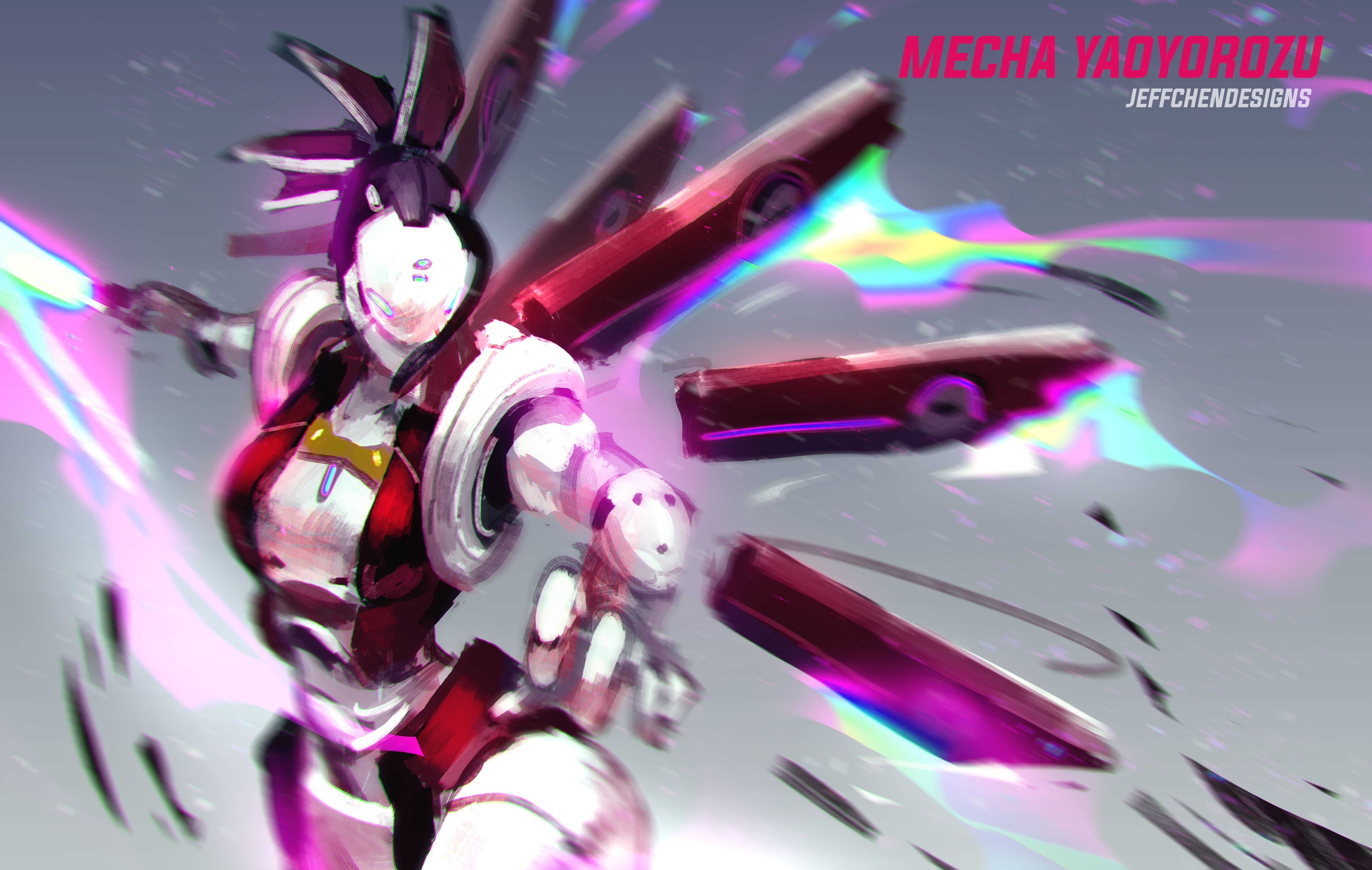 6000x3810 Wallpaper, anime, Boku no Hero Academia, Boku no hero, futuristic armor, mech, Momo Yaoyorozu, Desktop