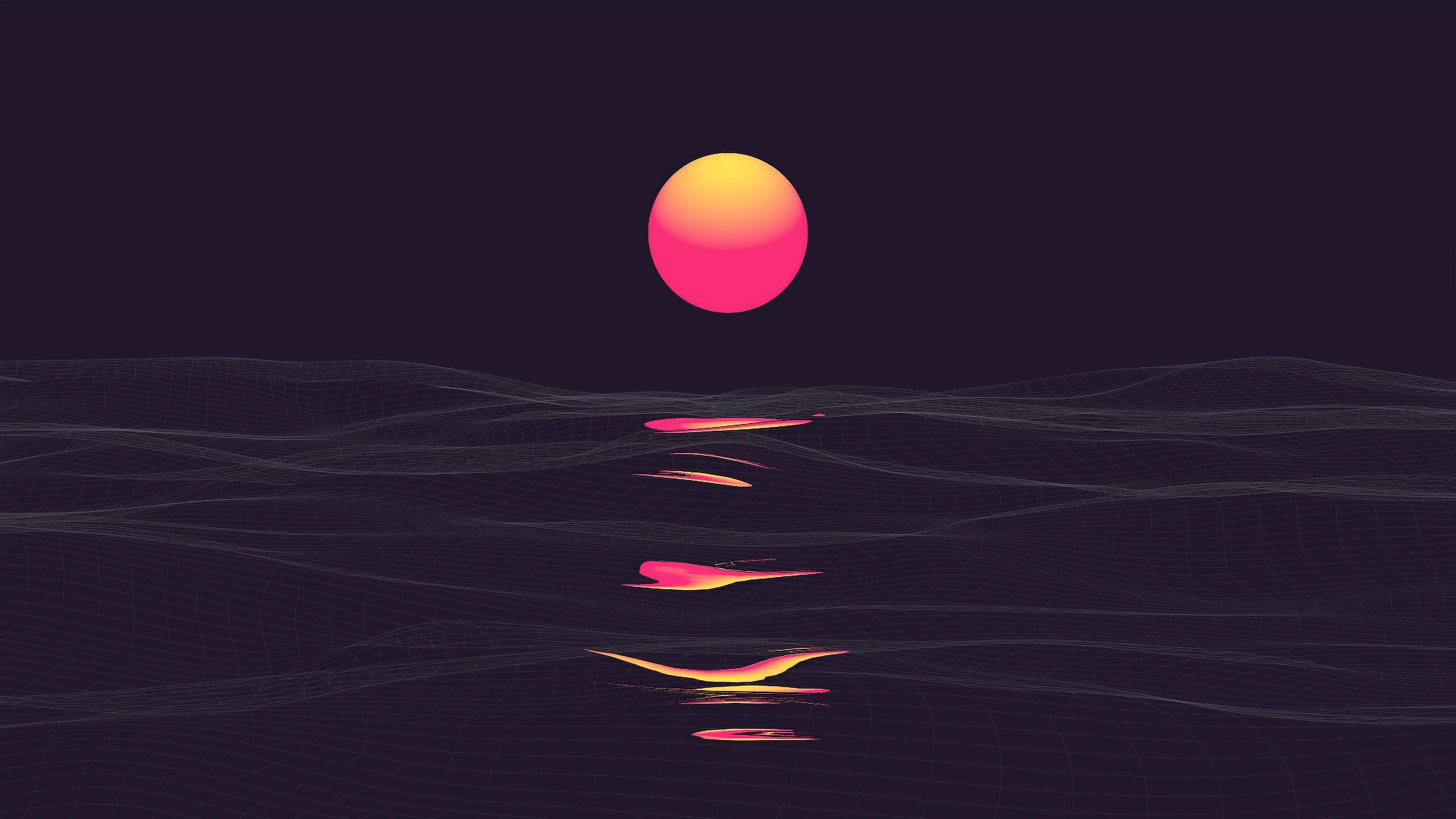 3840x2160 Free download retrowave 4K wallpaper for your desktop or mobile, Desktop