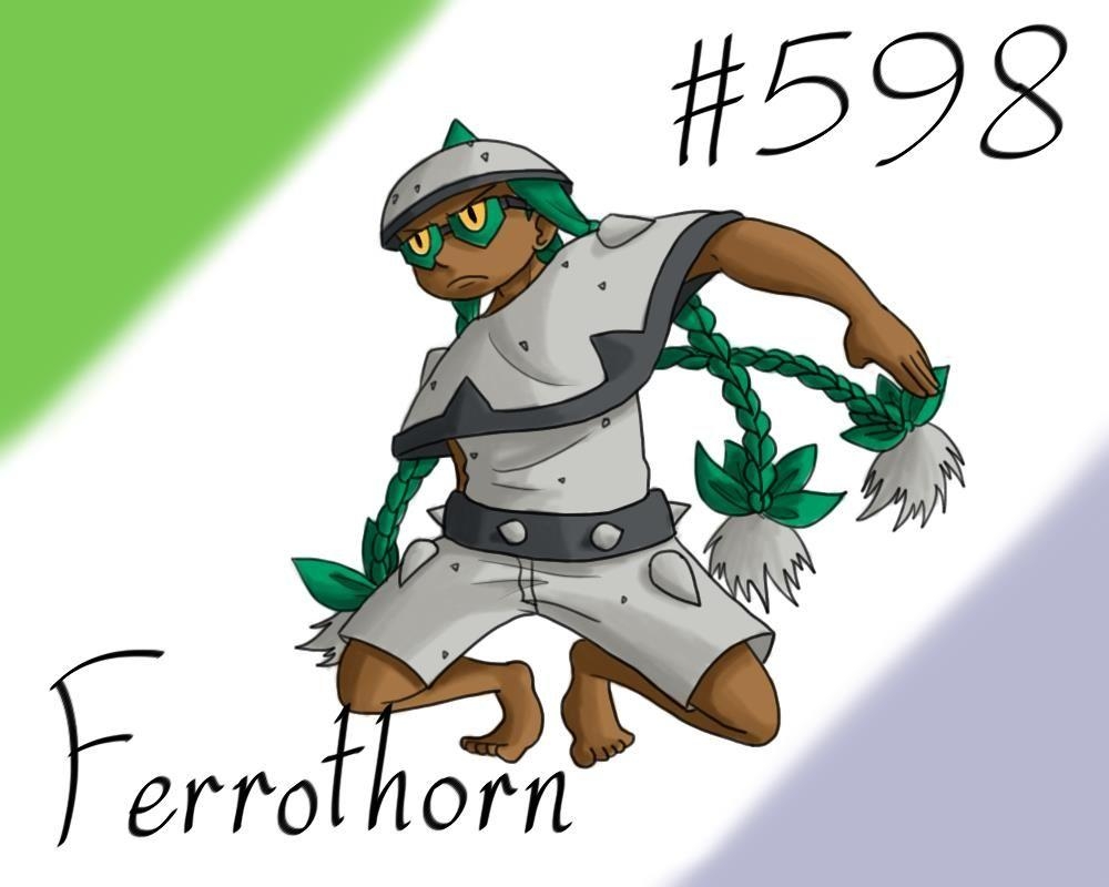 1000x800 Pokemon Gijinka Project 598 Ferrothorn, Desktop