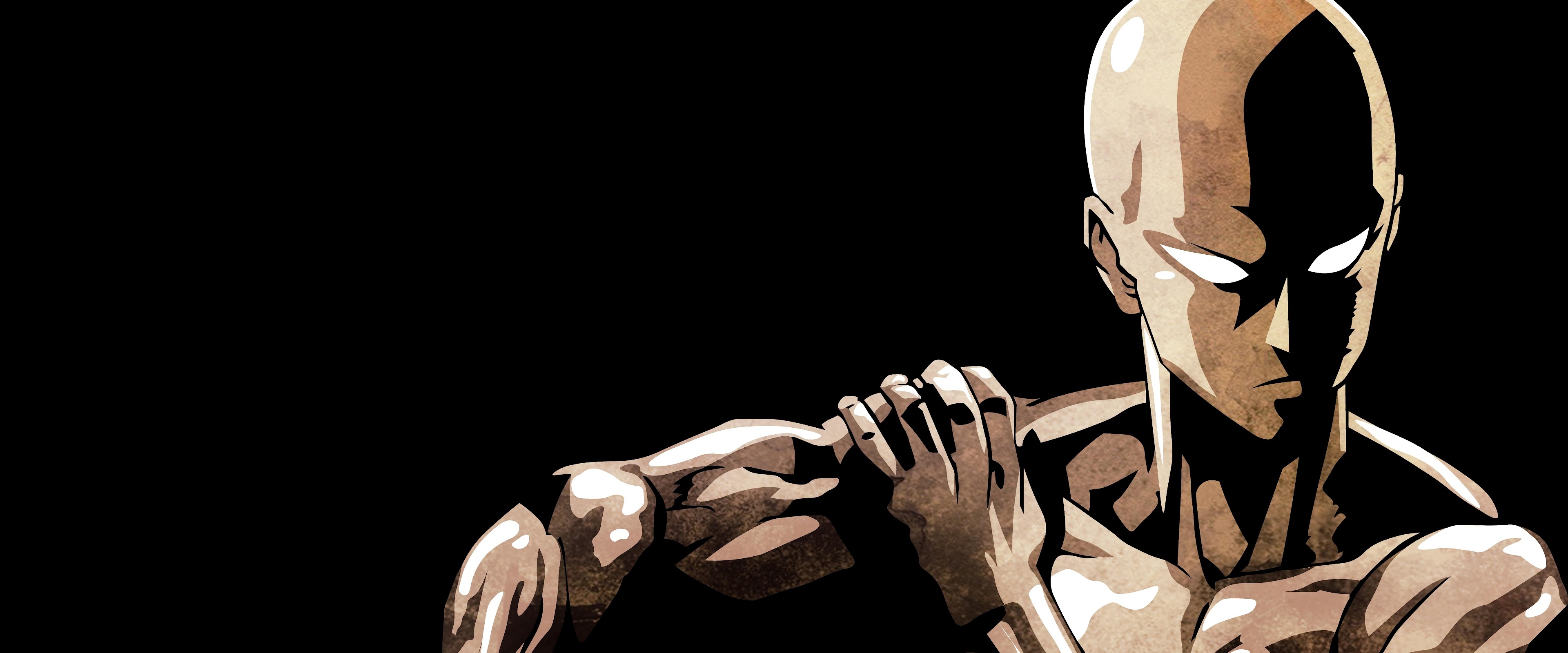 3840x1600 Saitama One Punch Man 8K Wallpaper, Dual Screen