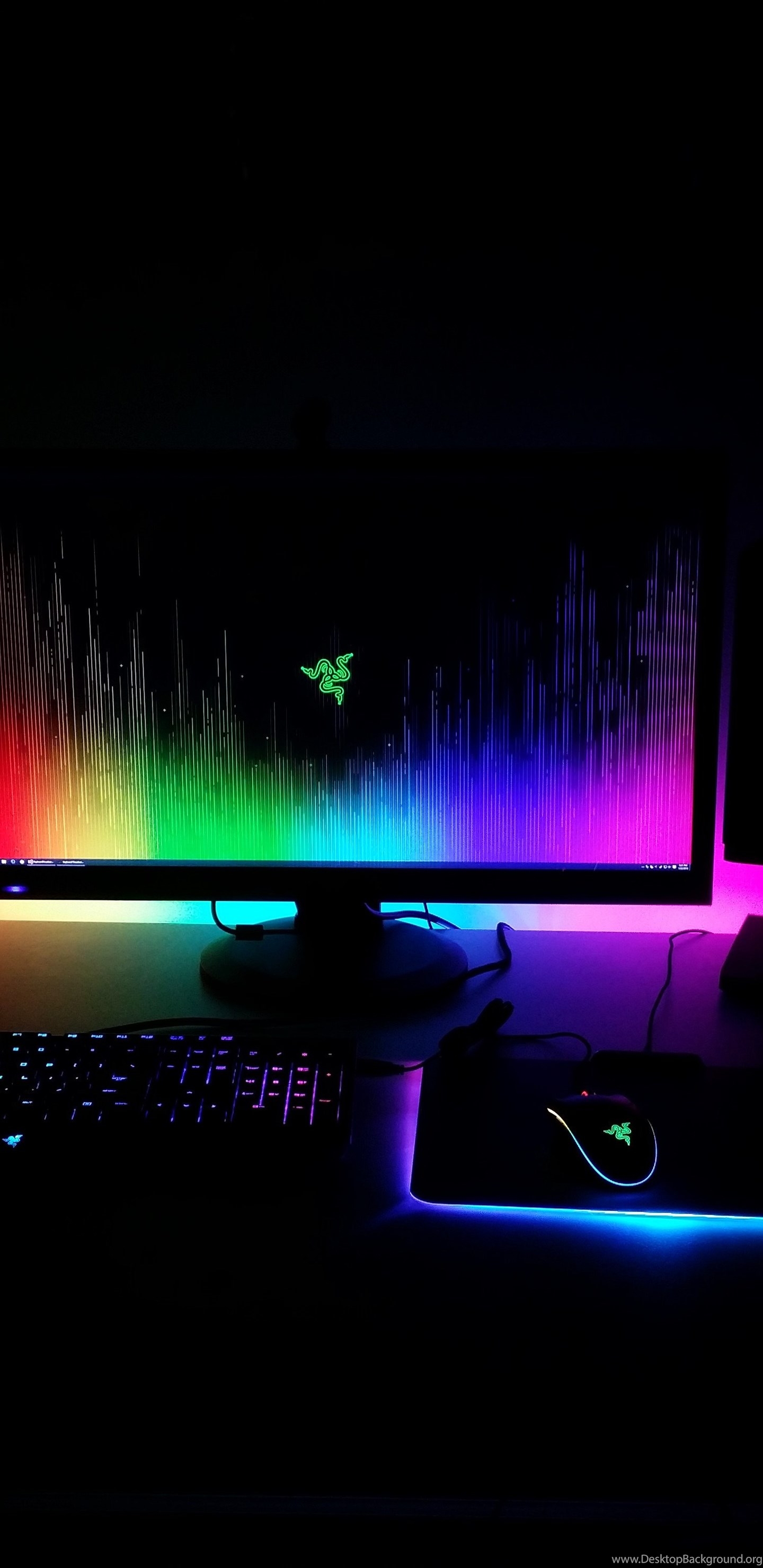 1440x2960 Here's My Chroma Setup To Go Along With The New Wallpaper!, Razer Desktop Background, Phone