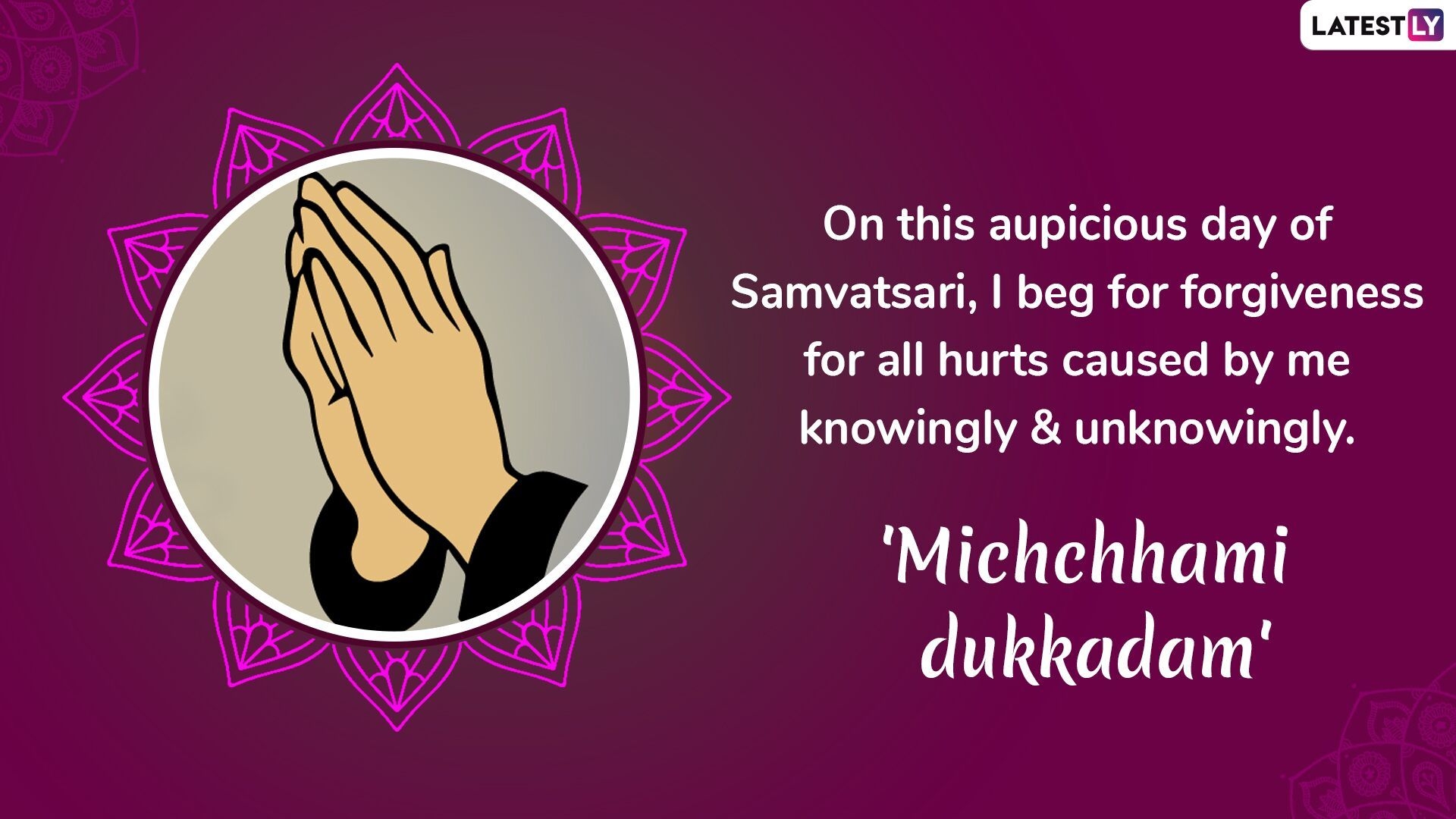 1920x1080 Samvatsari 2019 Quotes: Michhami Dukkadam WhatsApp Messages, Desktop