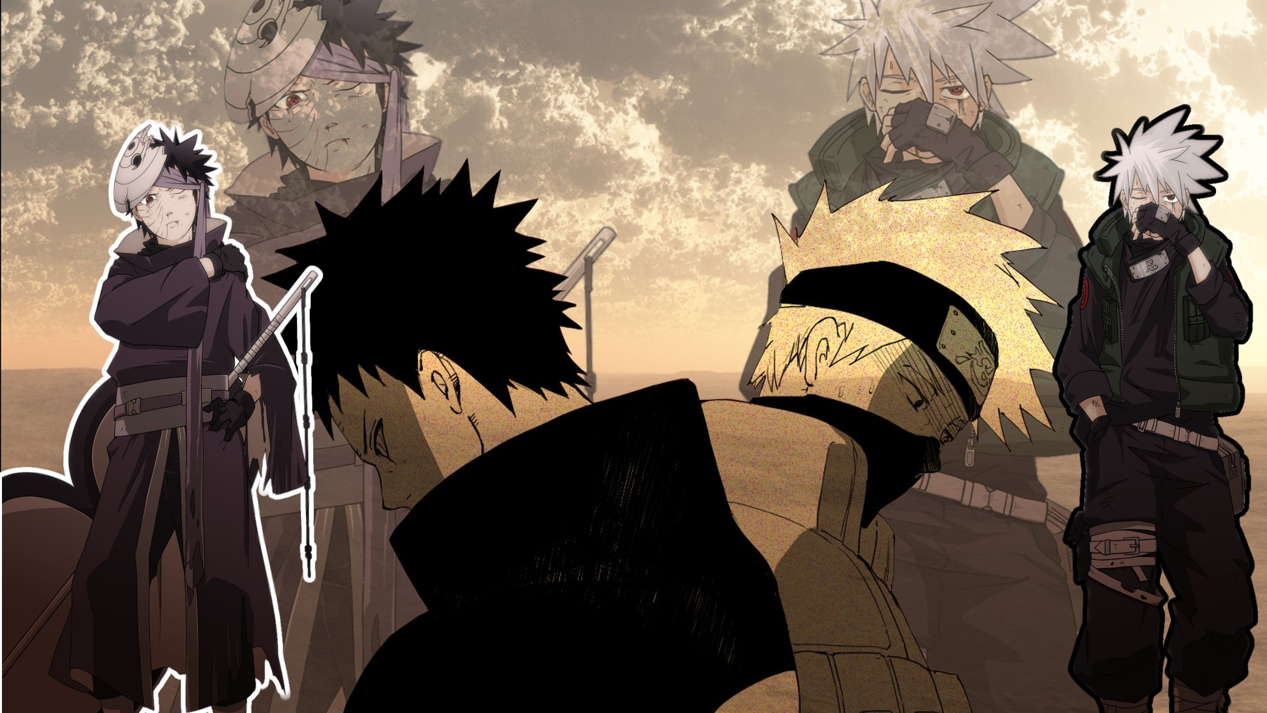 2560x1440 Kakashi and Obito Wallpaper, Desktop