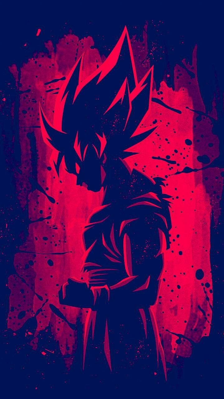 720x1280 Dragon Ball Z Red Goku iPhone Wallpaper, Phone