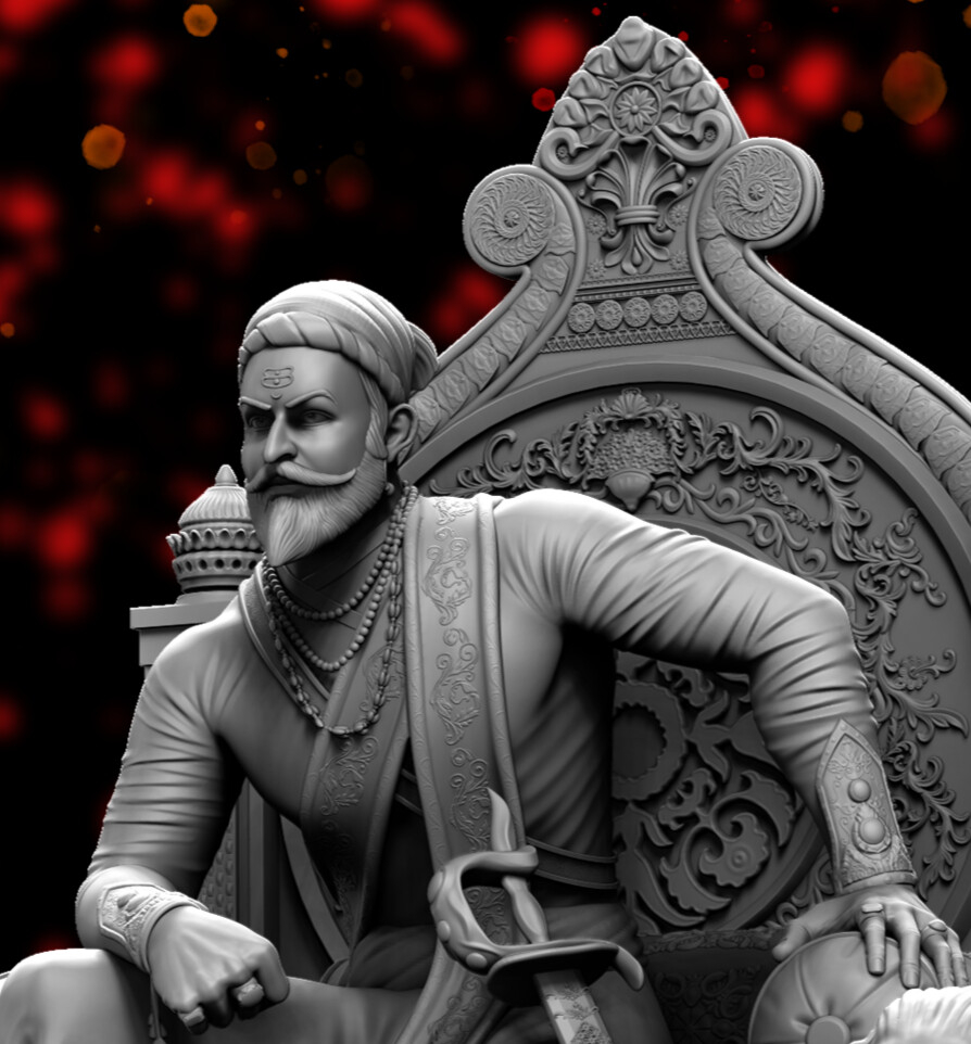 900x970 Prasad Nambiar Maharaj 3D model sculpted in Zbrush, Phone