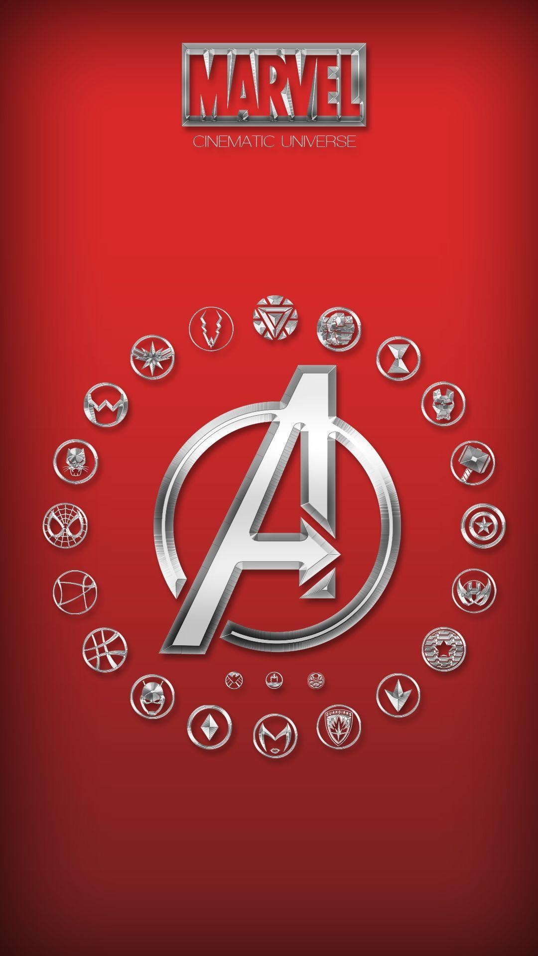 1080x1920 Avengers Logo iPhone Wallpaper Free Avengers Logo iPhone, Phone