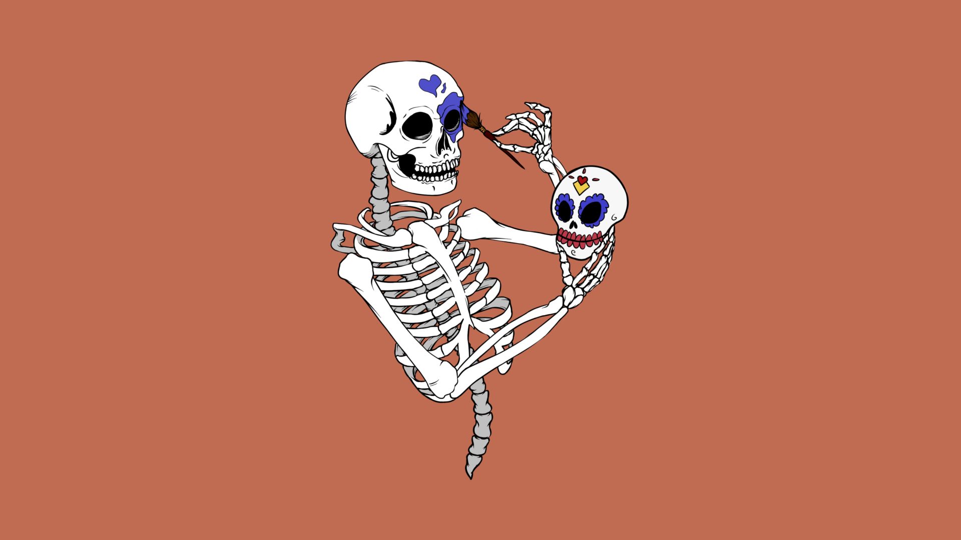 1920x1080 Cute Skeleton Wallpaper Free Cute Skeleton Background, Desktop