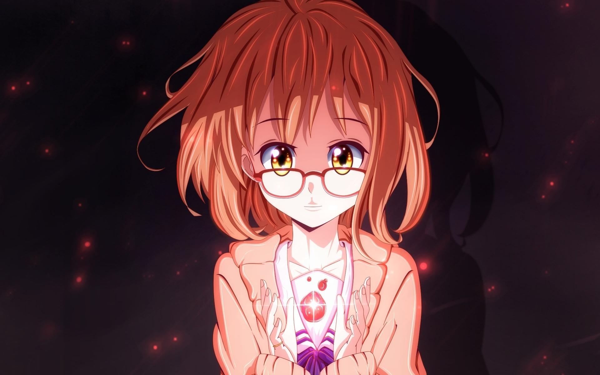 1920x1200 About This Wallpaper Girl With Glasses And Short Hair, HD, Desktop