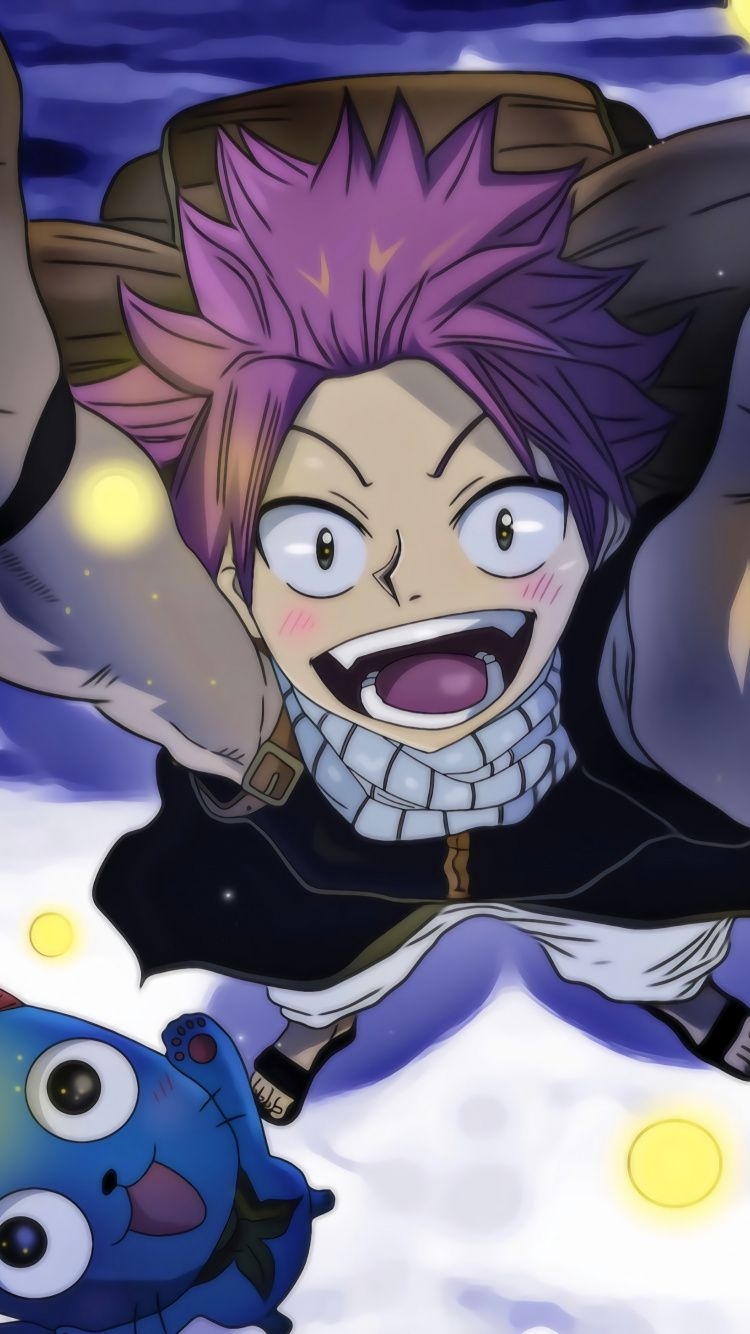 750x1340 Download Natsu Dragneel, Fairy Tail, anime boy, artwork wallpaper, Phone