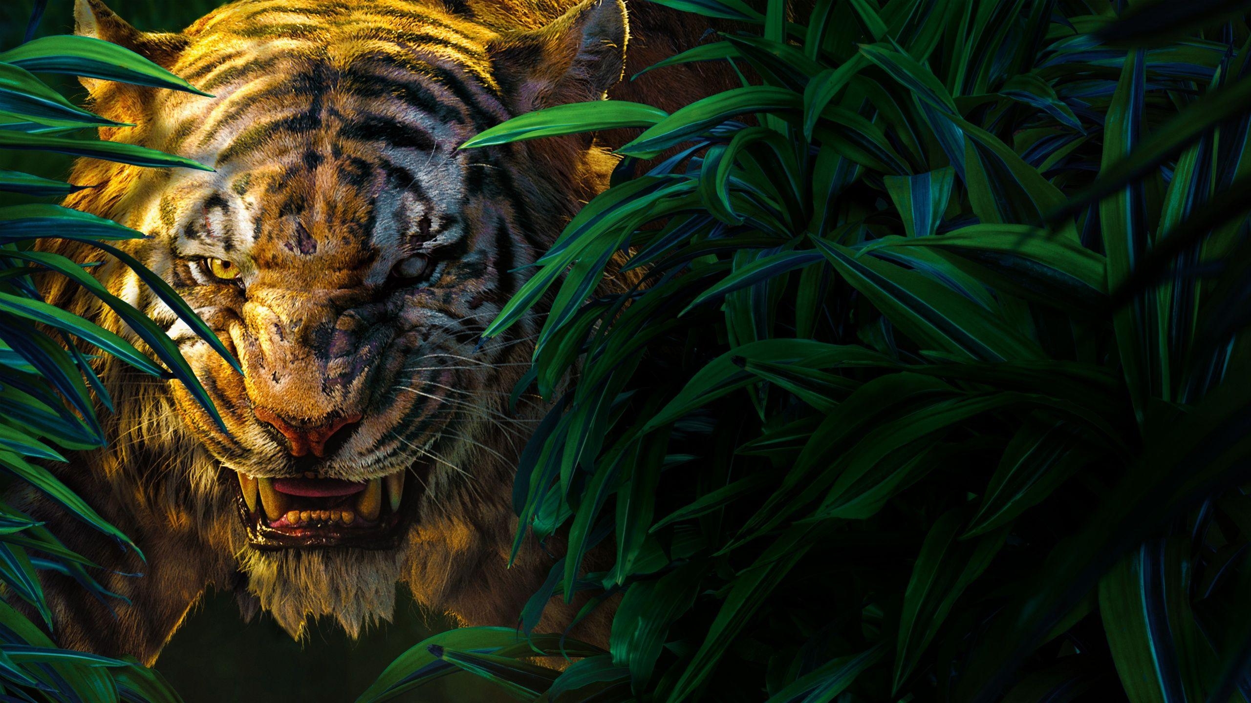 2560x1440 Jungle Book Shere Khan 5K Wallpaper in jpg format for free download, Desktop