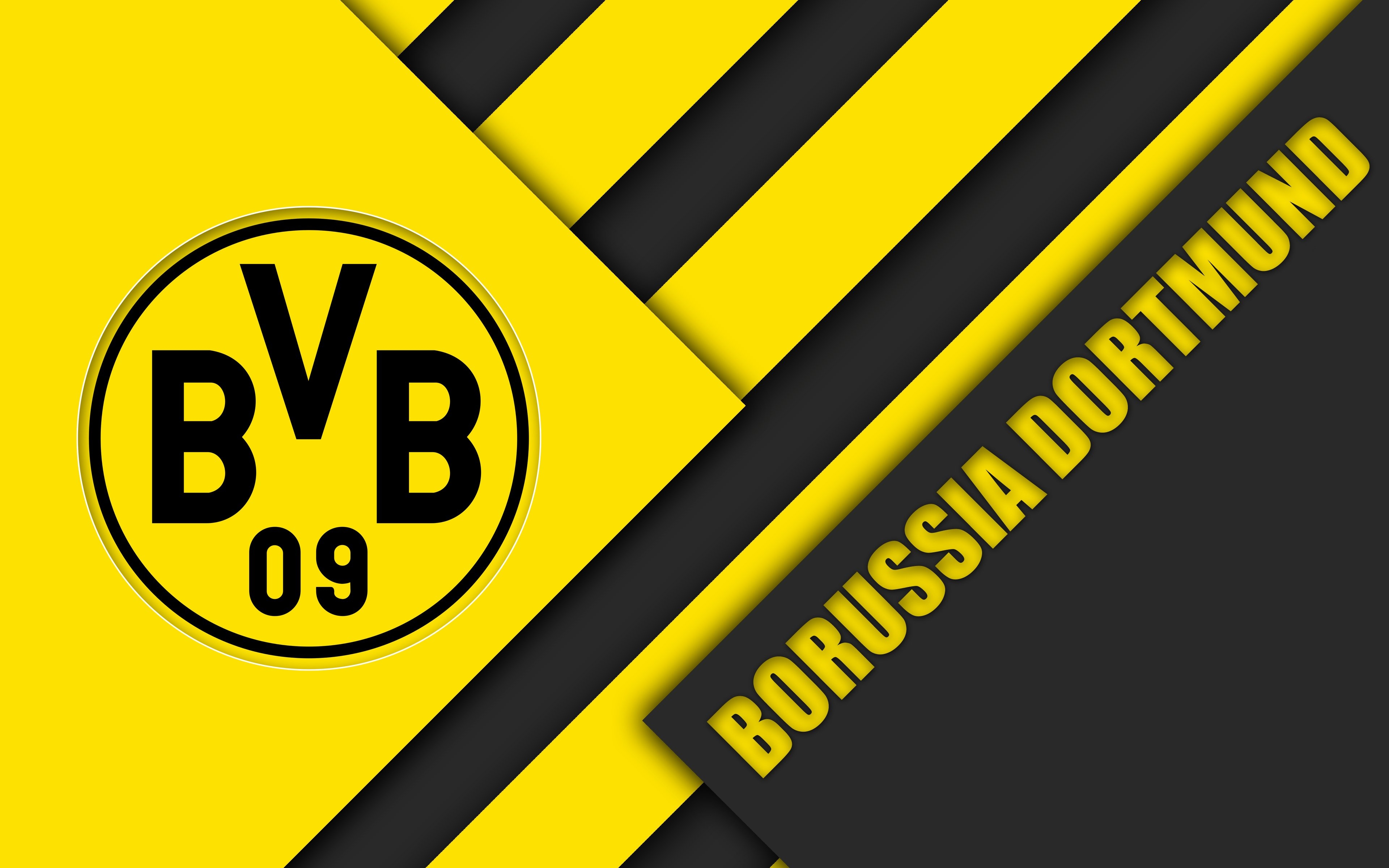 3840x2400 BVB, Borussia Dortmund, Logo, Soccer, Emblem wallpaper, Desktop