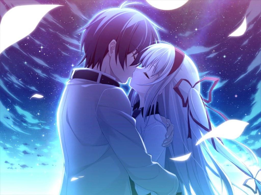 1030x770 Romantic Anime Kiss Wallpaper Free Romantic Anime Kiss, Desktop