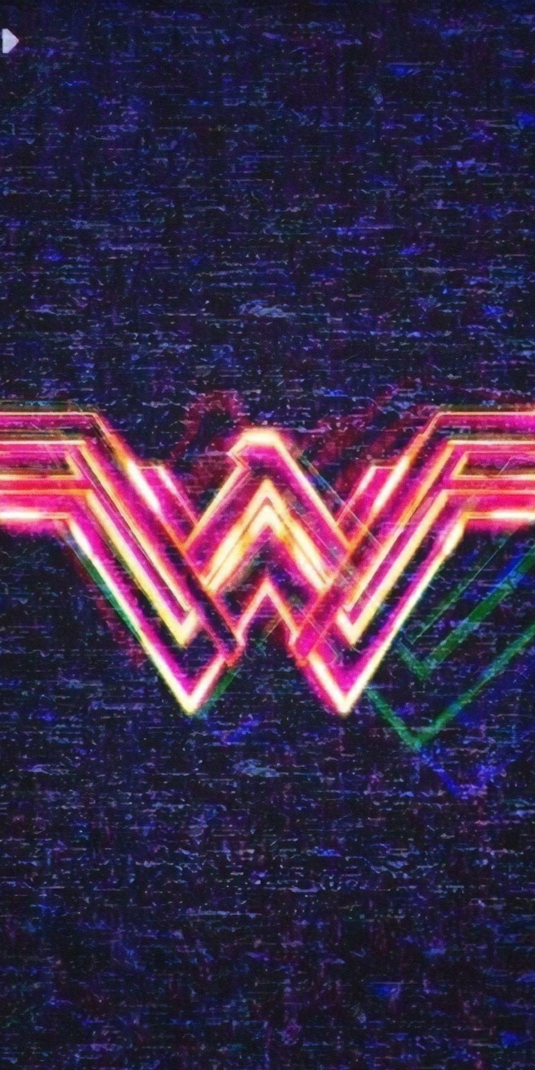 1080x2160 Wonder Woman movie, logo, poster wallpaper, Phone