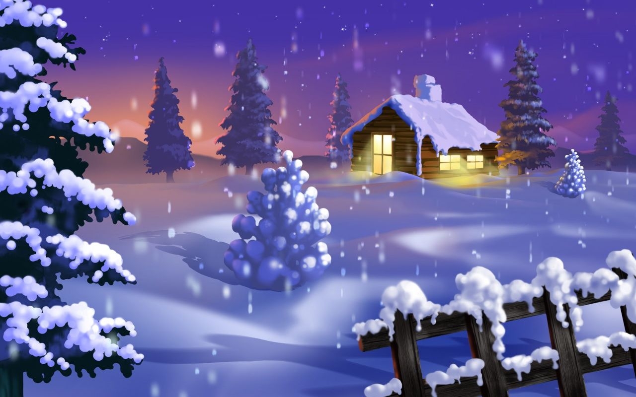 1280x800 3D Wallpaper Box: 3D winter wallpaper, Desktop