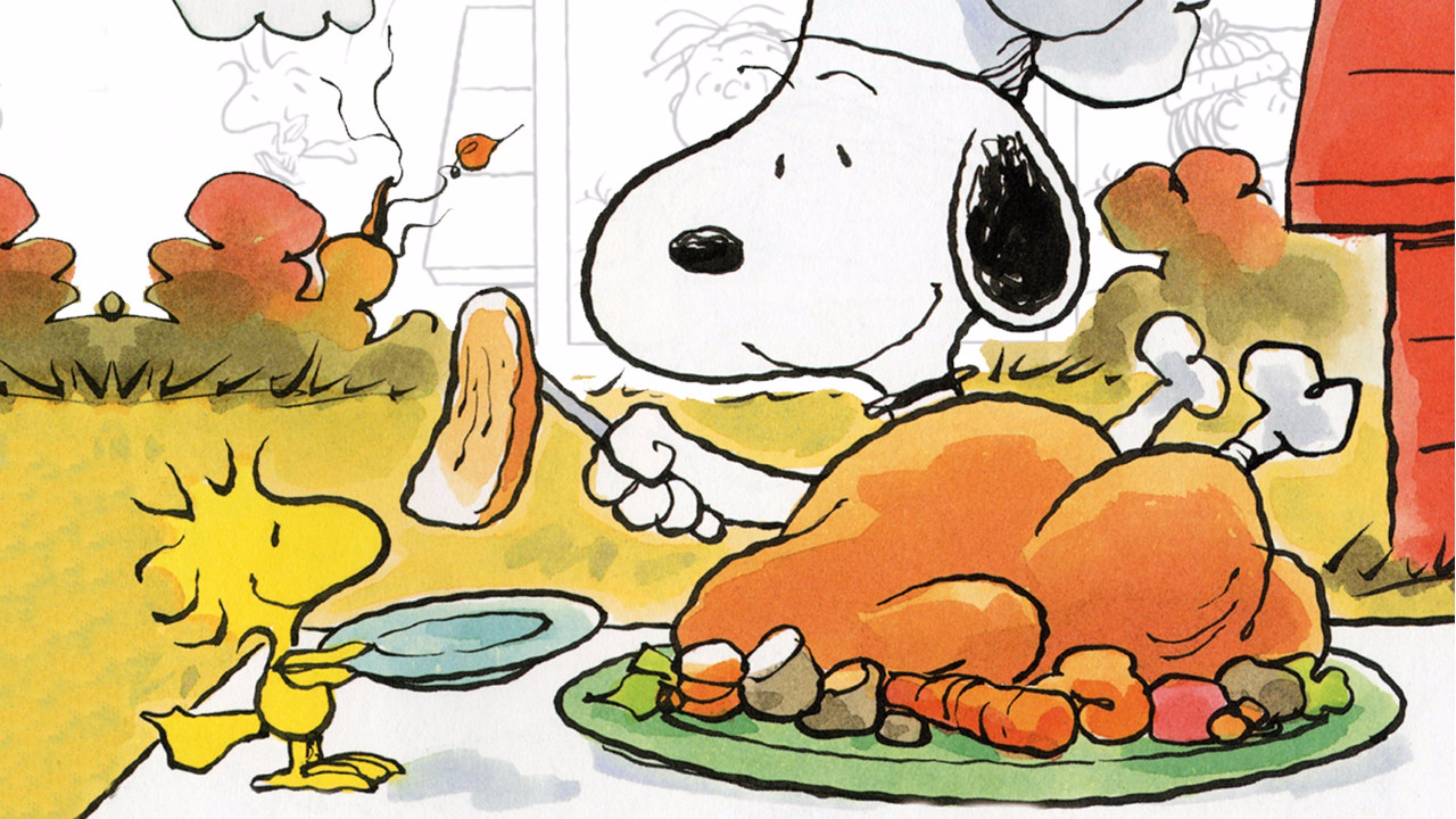 3840x2160 Snoopy Thanksgiving 4K wallpaper, Desktop