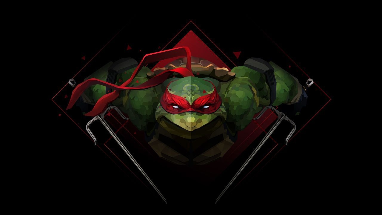 1280x720 Wallpaper Raphael, Teenage Mutant Ninja Turtles, Dark background, HD, Black/ Dark,. Wallpaper for iPhone, Android, Mobile and Desktop, Desktop