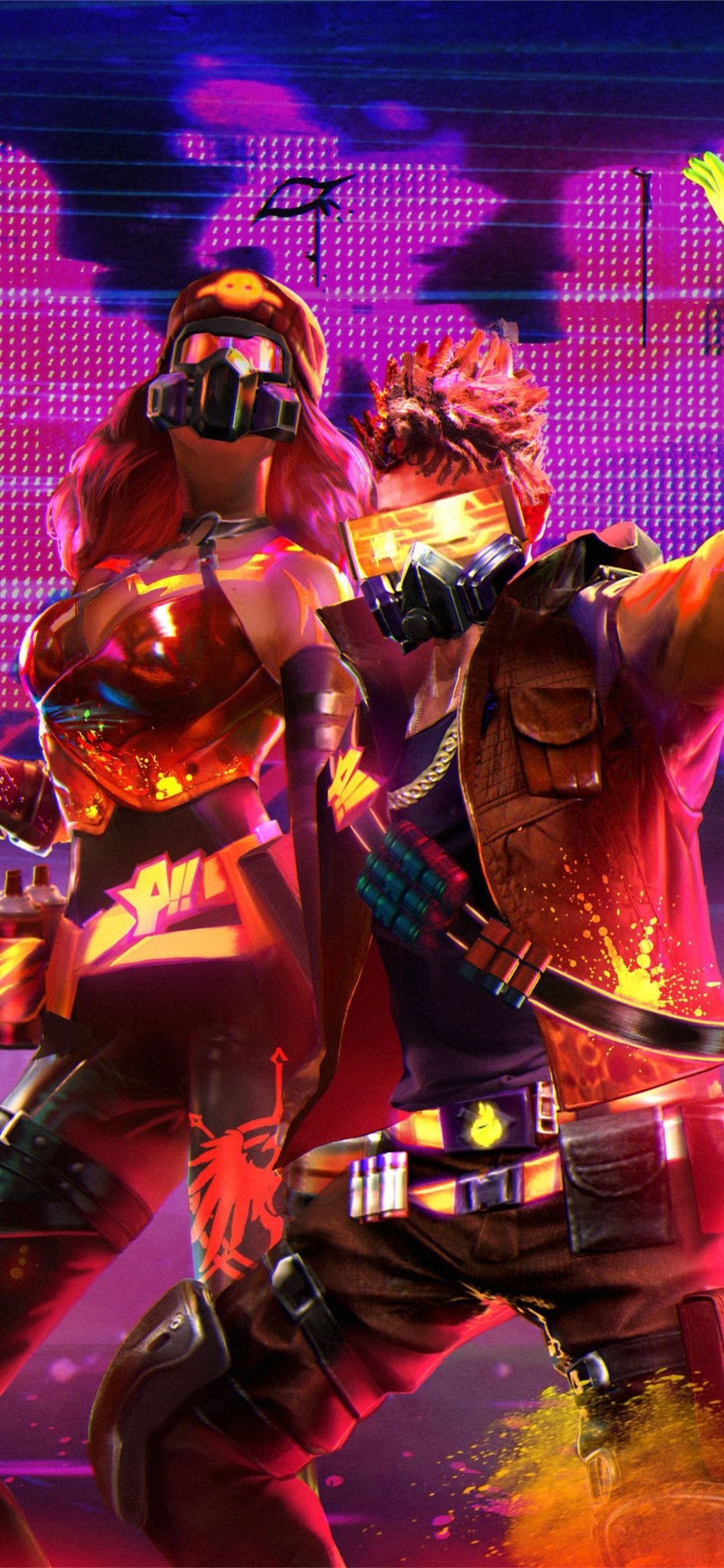 1130x2440 garena free fire 4k game iPhone Wallpaper Free Download, Phone