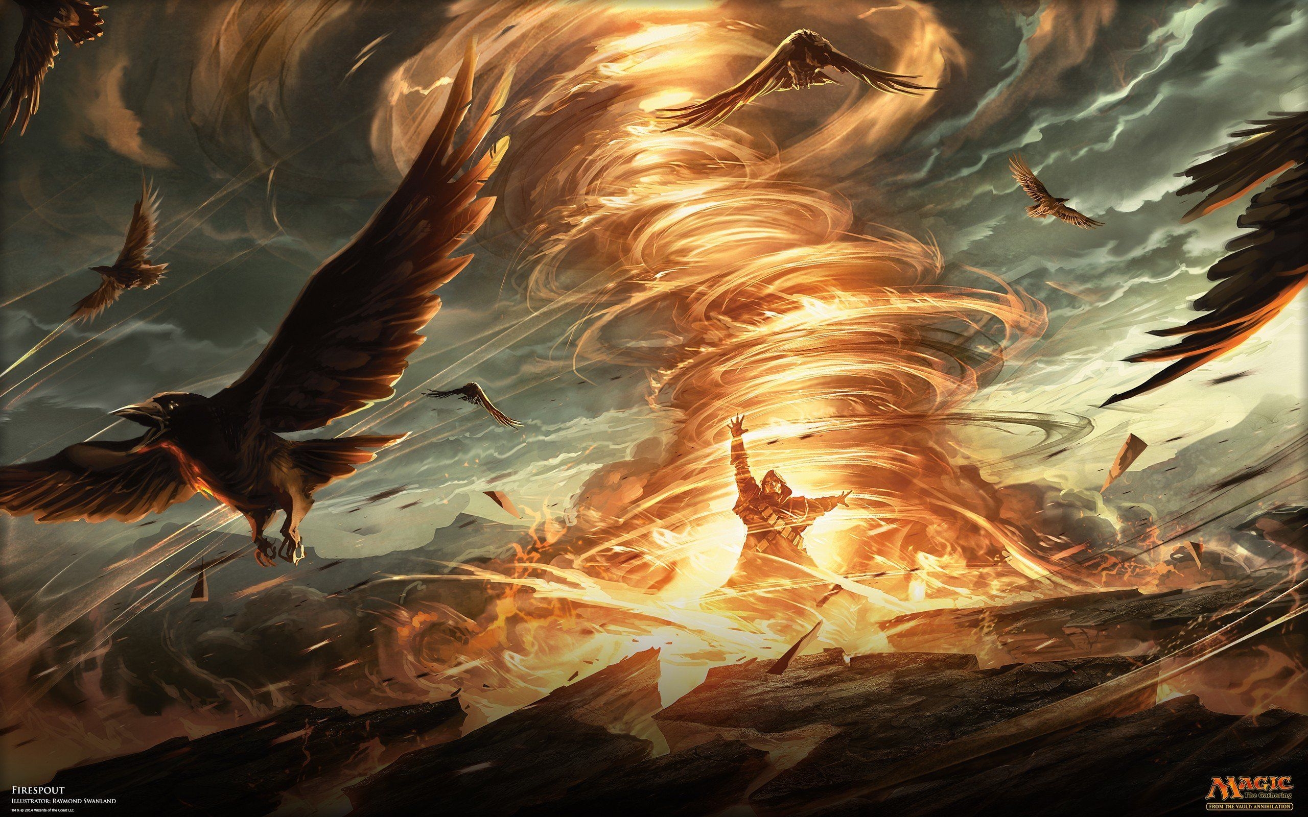 2560x1600 wizard, Magic: The Gathering, Magic, Fire, Birds, Tornado HD Wallpaper / Desktop and Mobile Image & Photo, Desktop