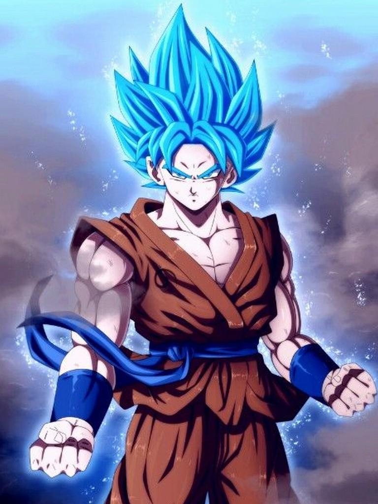 770x1030 Goku Super Saiyan God Blue Wallpaper for Android, Phone