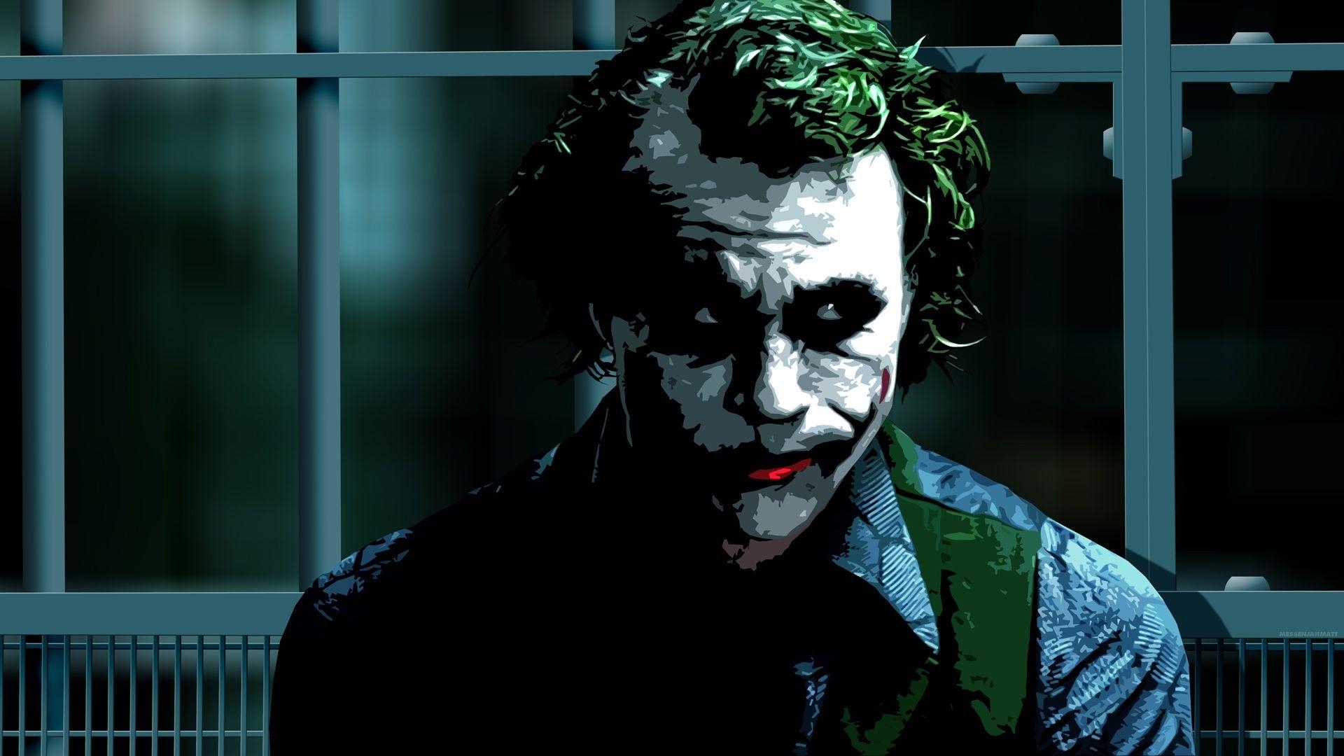 1920x1080 Download  The Dark Knight, Joker, Heath Ledger, Painting, Desktop