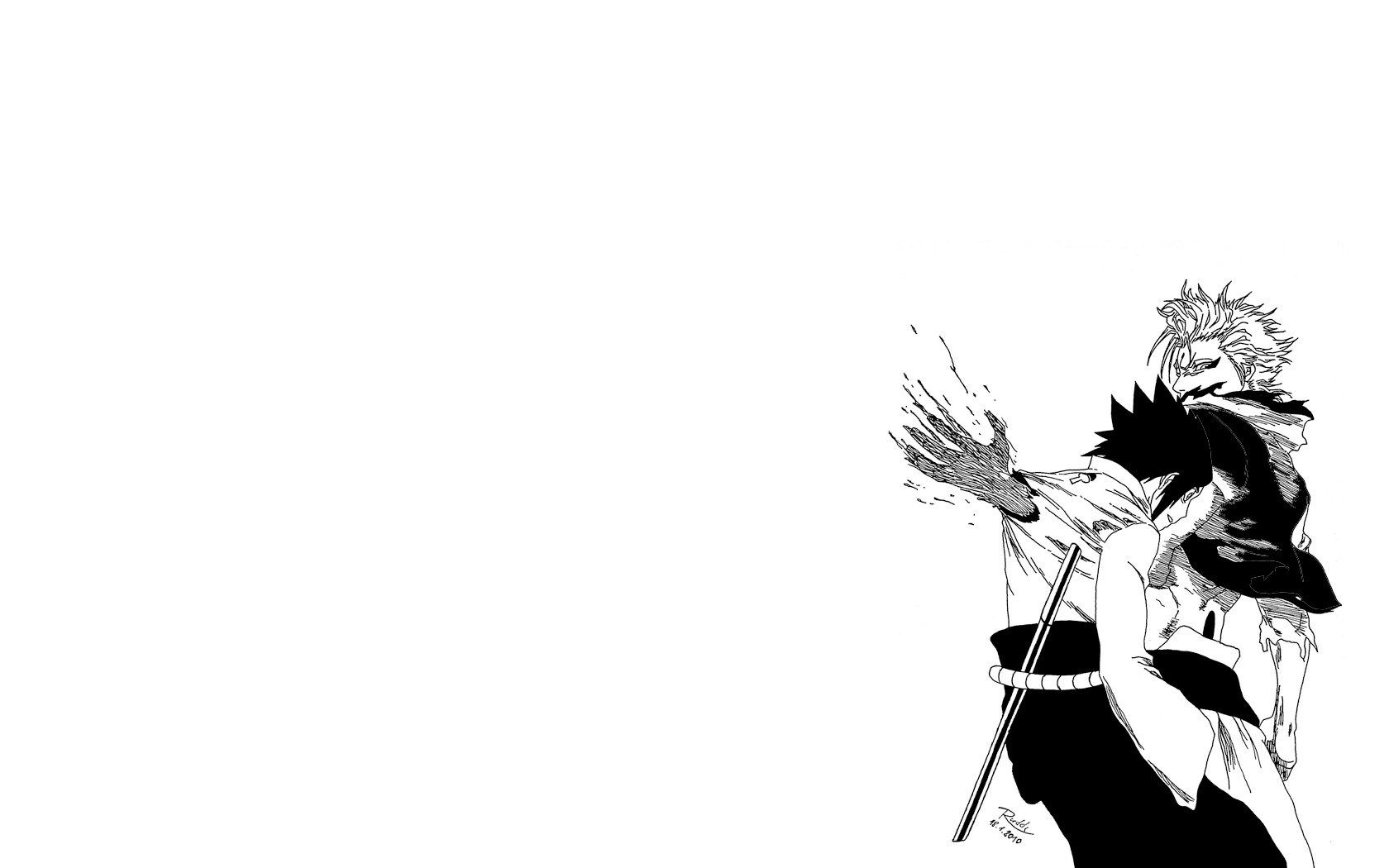 1680x1050 Zendha: Black And White Naruto Wallpaper, Desktop