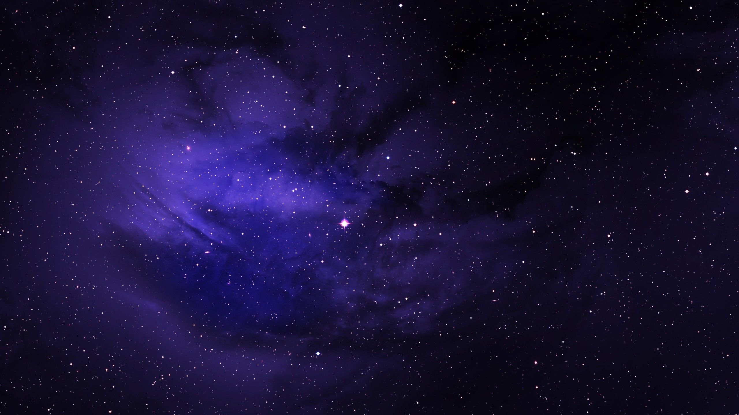 2560x1440 Space Stars Purple Sky 1440P Resolution HD 4k Wallpaper, Desktop