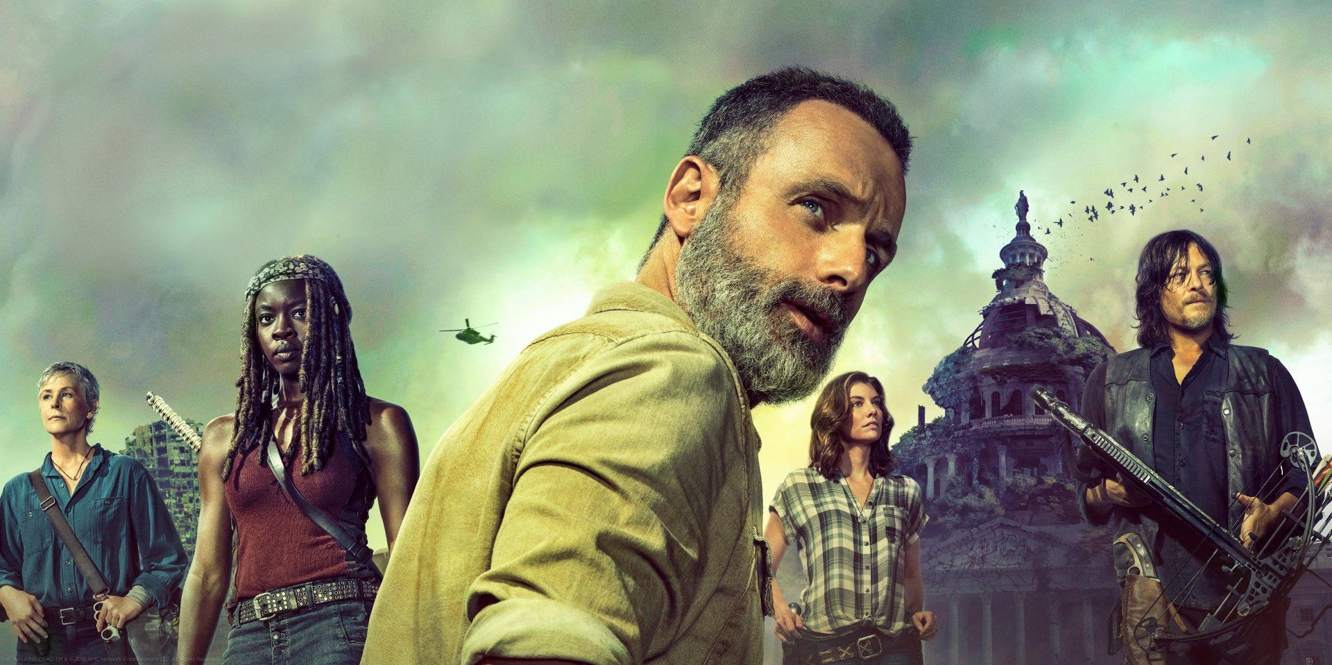 1920x960 The walking dead, Dual Screen