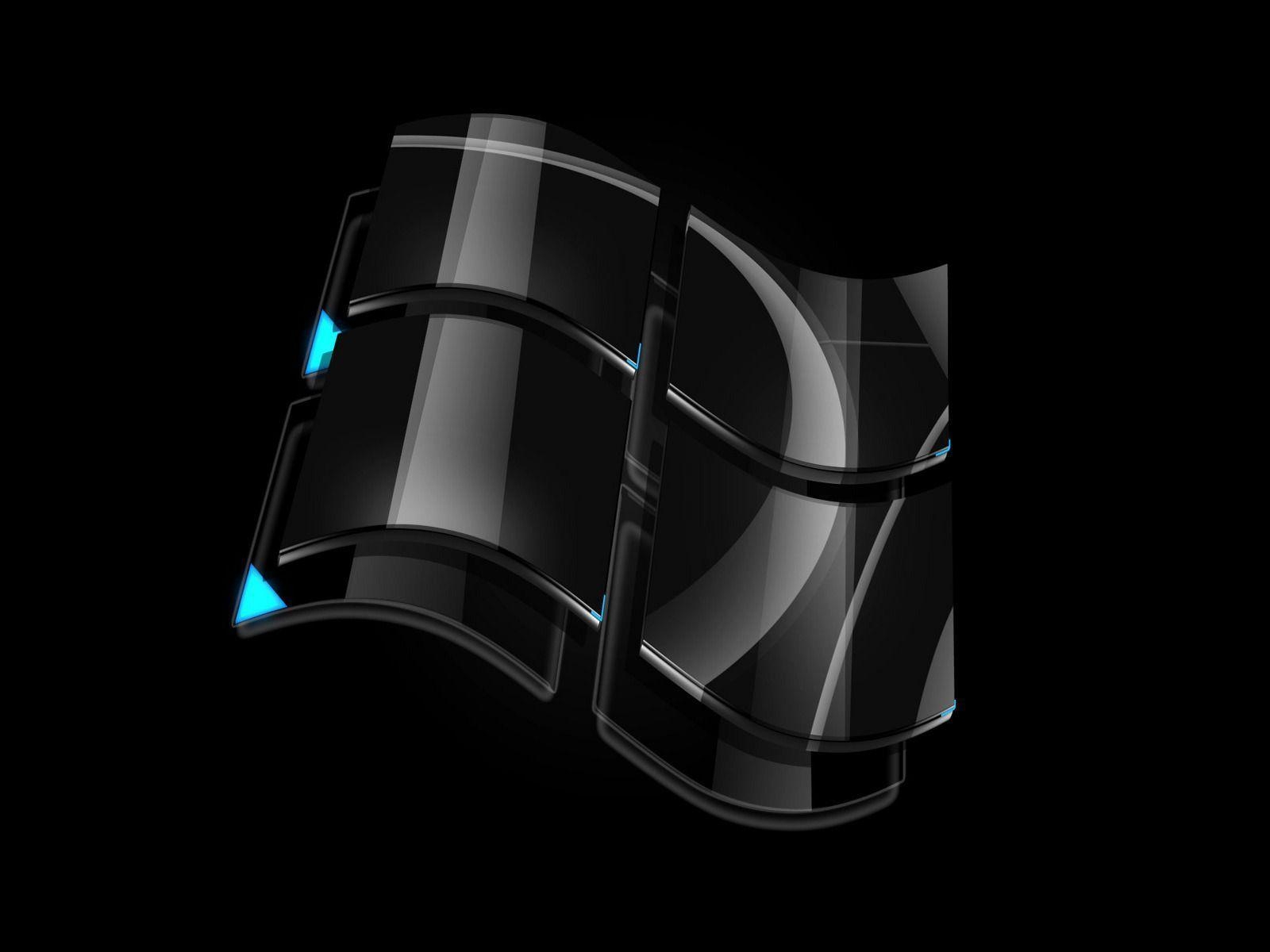 1600x1200 Black Windows Vista Logo Wallpaper1, Desktop