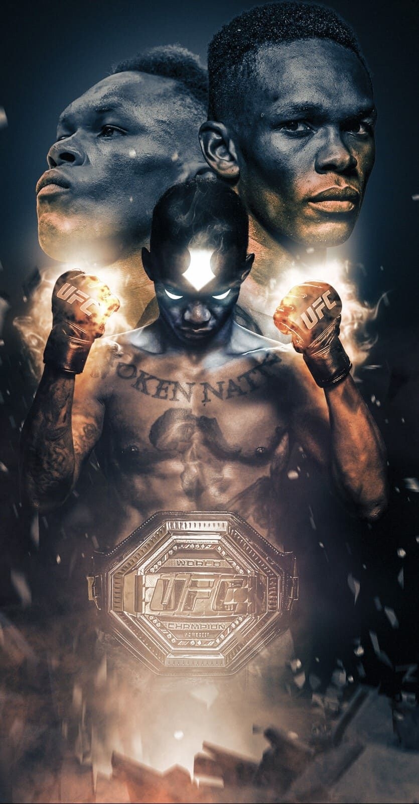 840x1600 UFC Wallpaper 4k UFC Wallpaper 4k with the keywords body, brock lesnar, fight, fighting, jon jones.. Israel adesanya, Ufc, Bucky barnes fanart, Phone