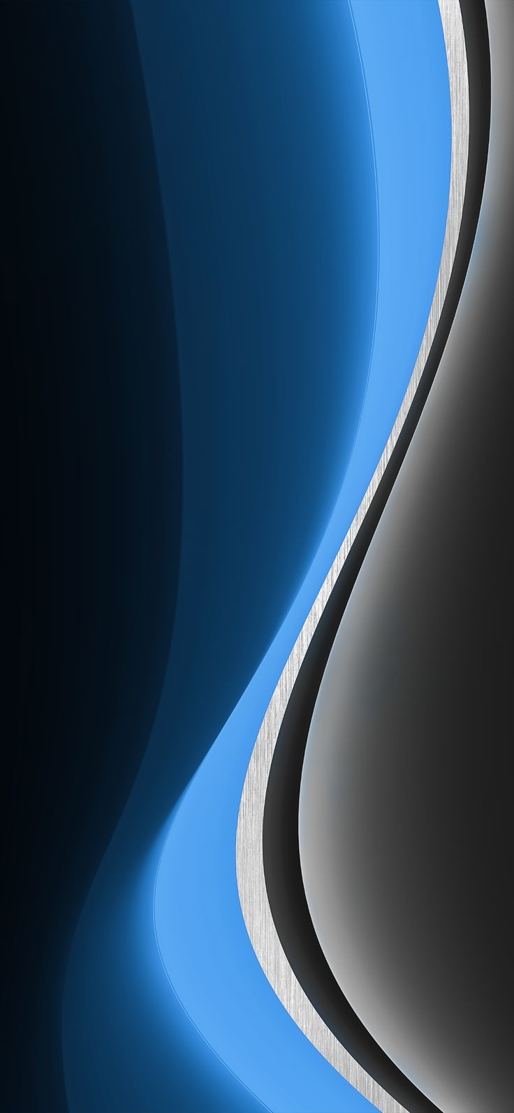 740x1600 iOS 15 Abstract Wave, Phone