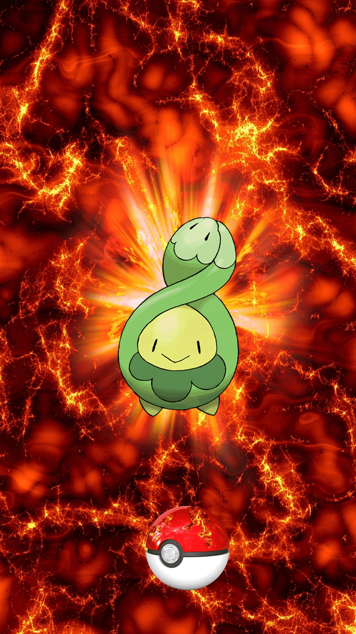 1250x2210 Fire Pokeball Budew p Subomie 44 Egg from Roselia or Roserade, Phone