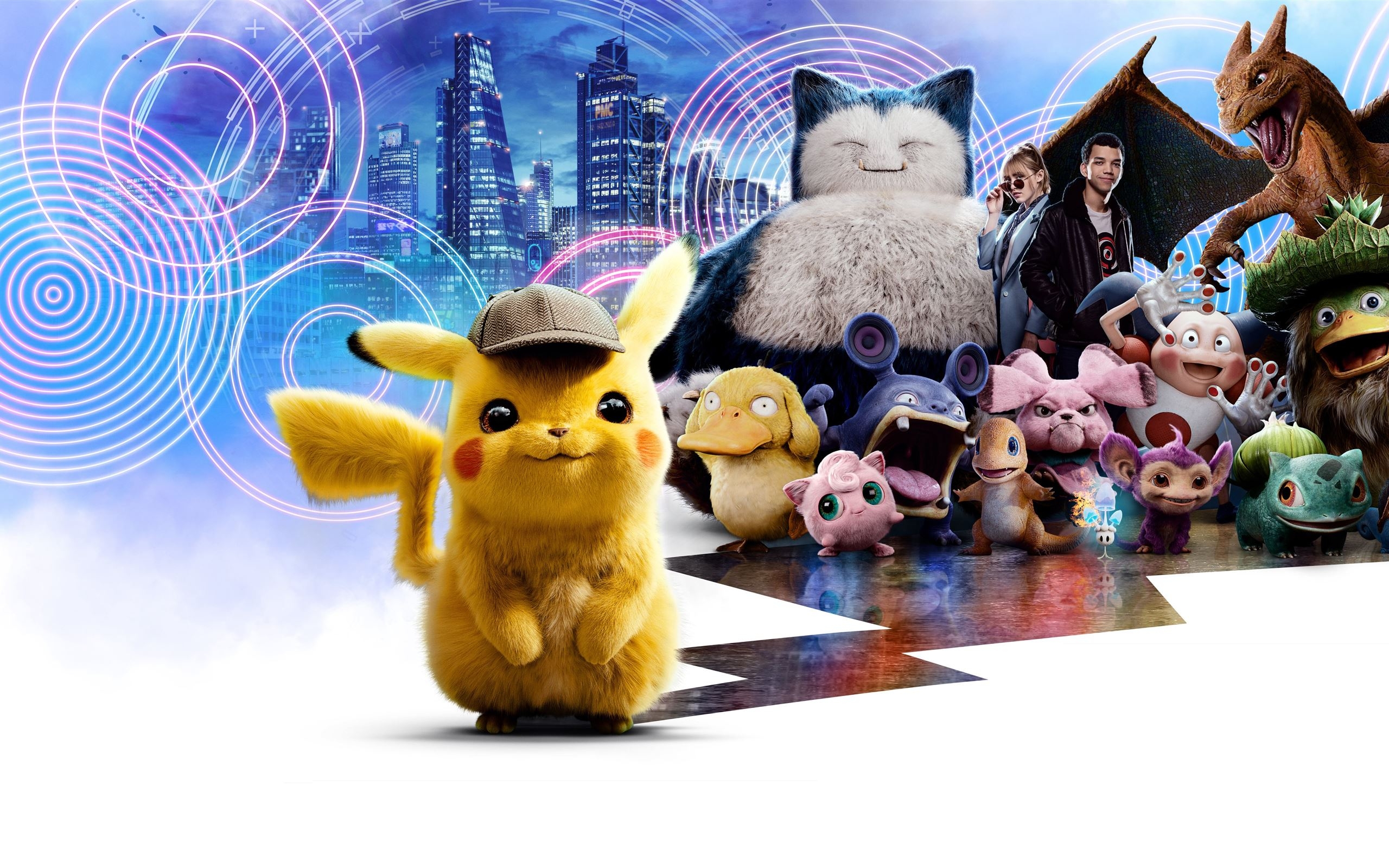 2560x1600 detective pikachu 12k MacBook Air Wallpaper Download, Desktop