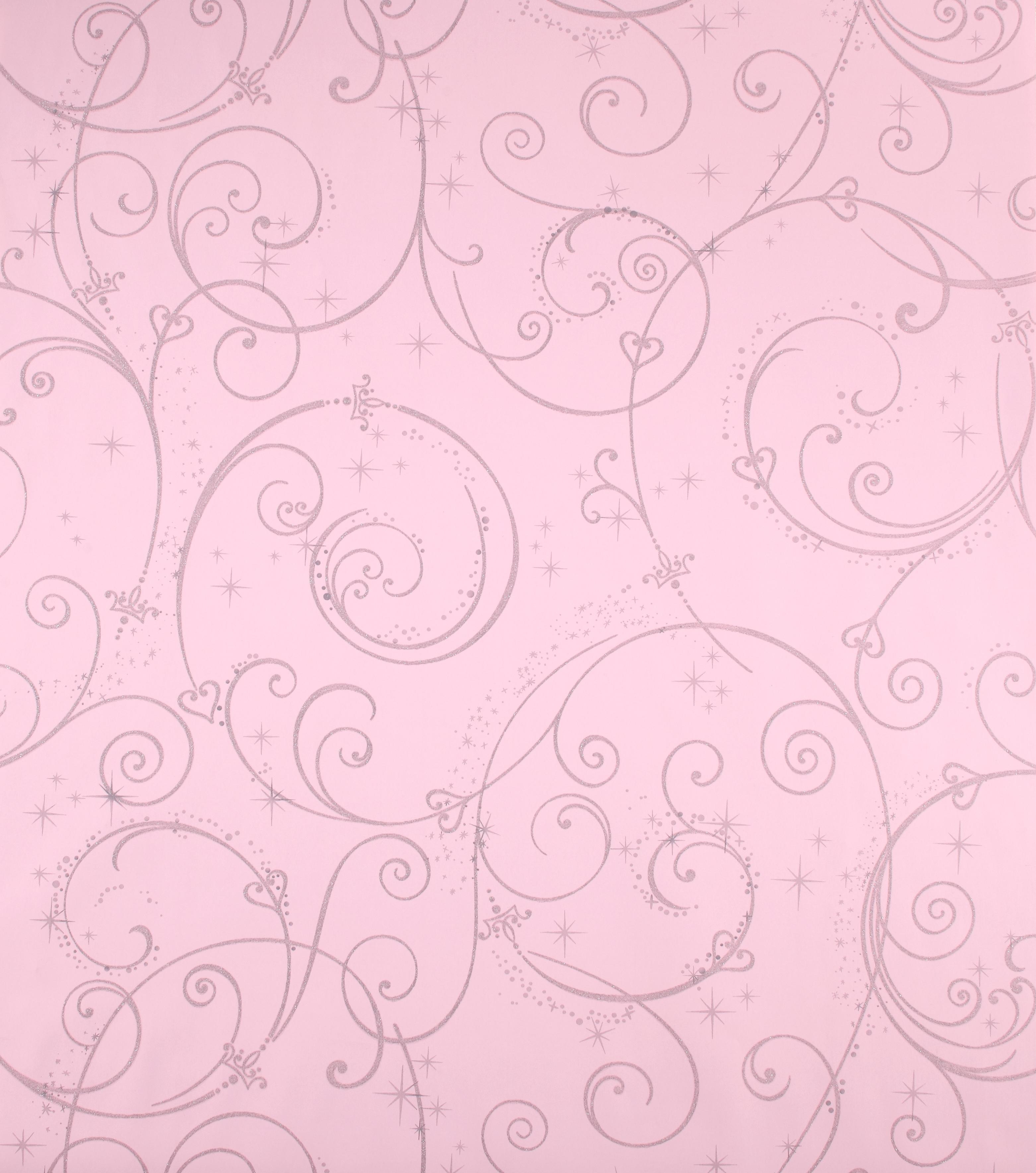 3130x3540 Disney Princess Pink Perfect Princess Glitter Swirl Wallpaper, Phone