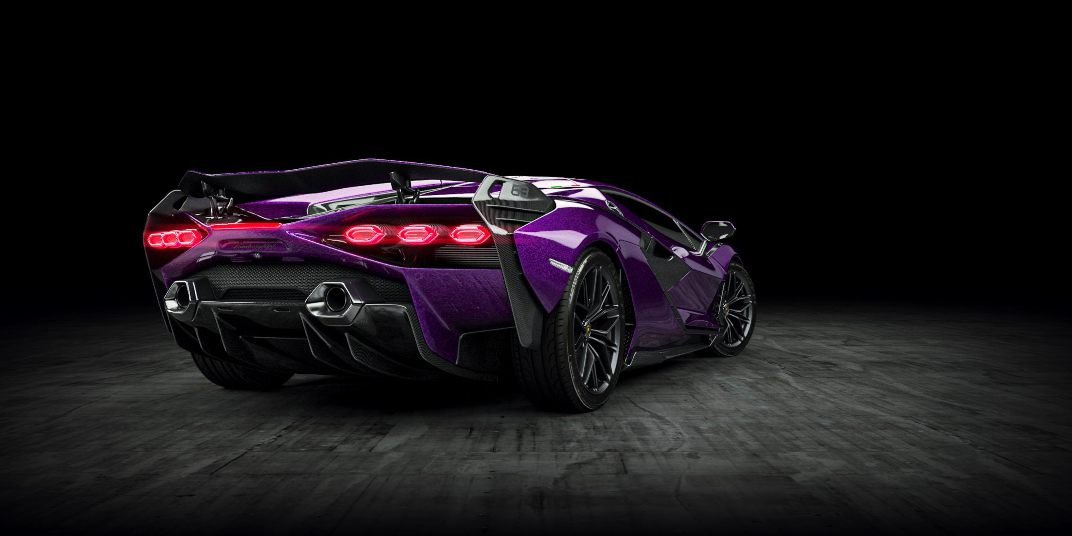 2160x1080 Purple Car HD Wallpaper and Background, Dual Screen