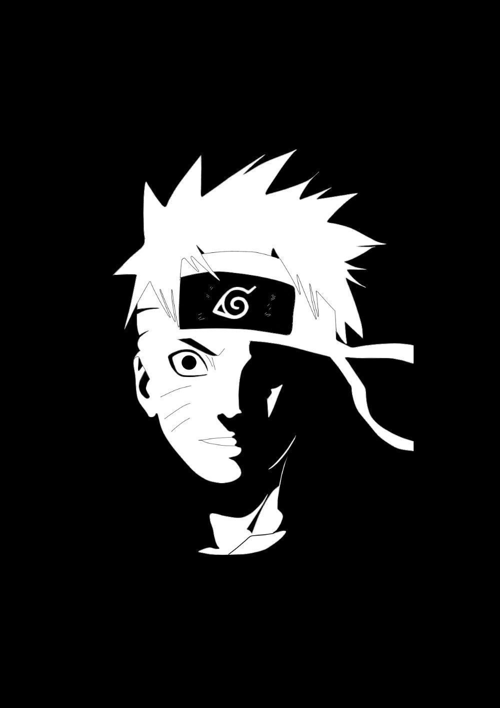 1000x1420 Kakashi Black and White Wallpaper Free Kakashi Black and White Background, Phone