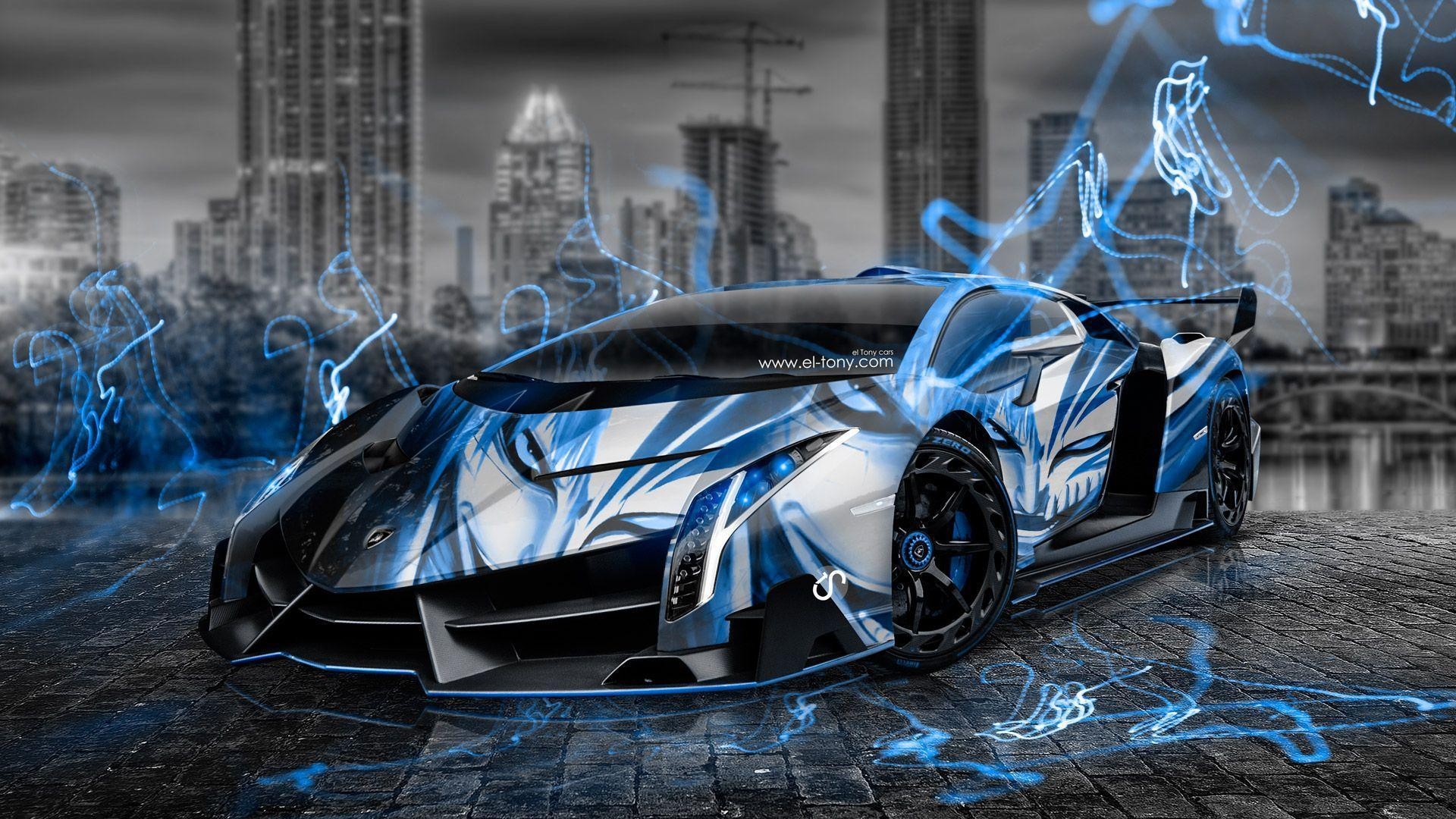 1920x1080 Lamborghini Veneno Wallpaper Blue, Desktop