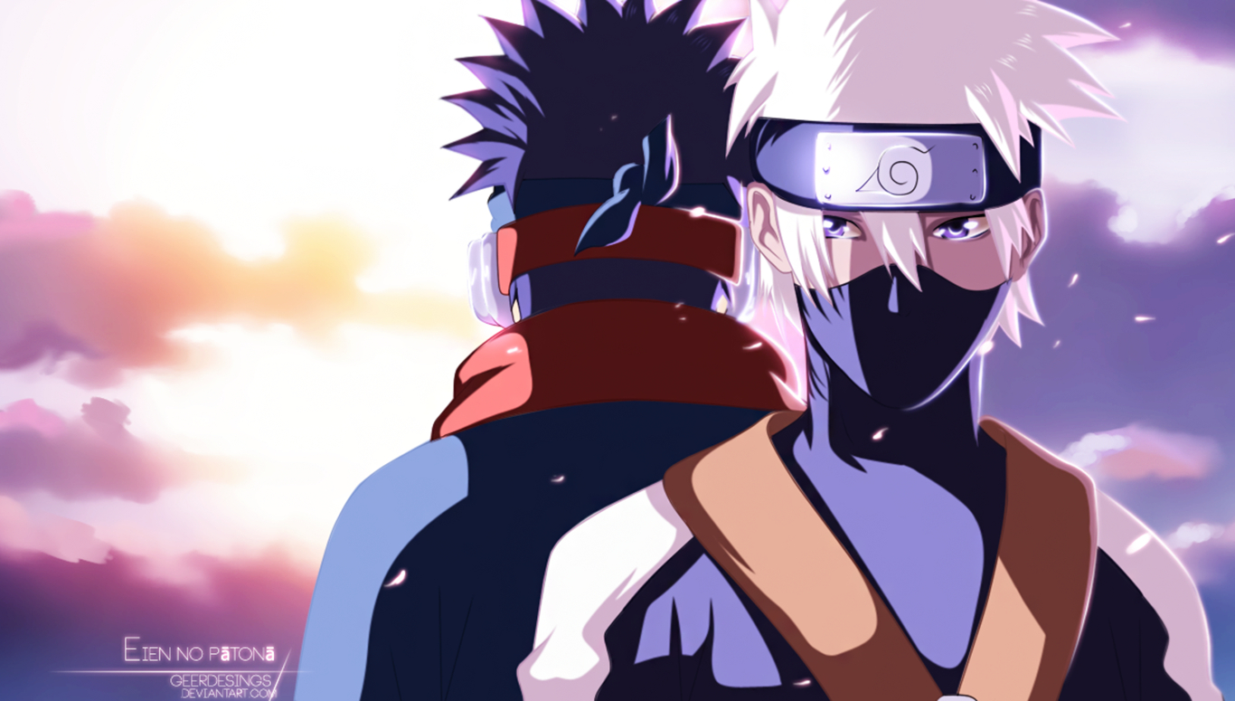 1370x780 Kakashi and Obito Uchiha Wallpaper Free Kakashi and Obito, Desktop