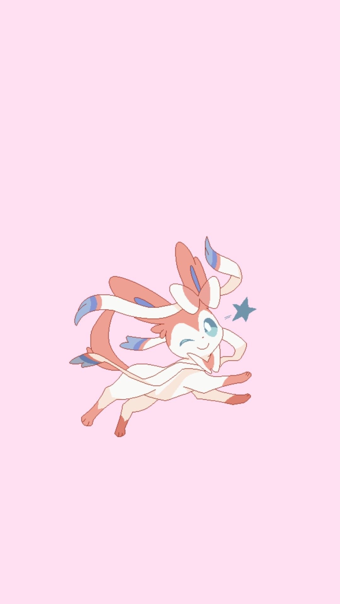 1080x1920 Lucky pink sylveon. Cute pokemon wallpaper, Kawaii wallpaper, Fairy type pokemon, Phone