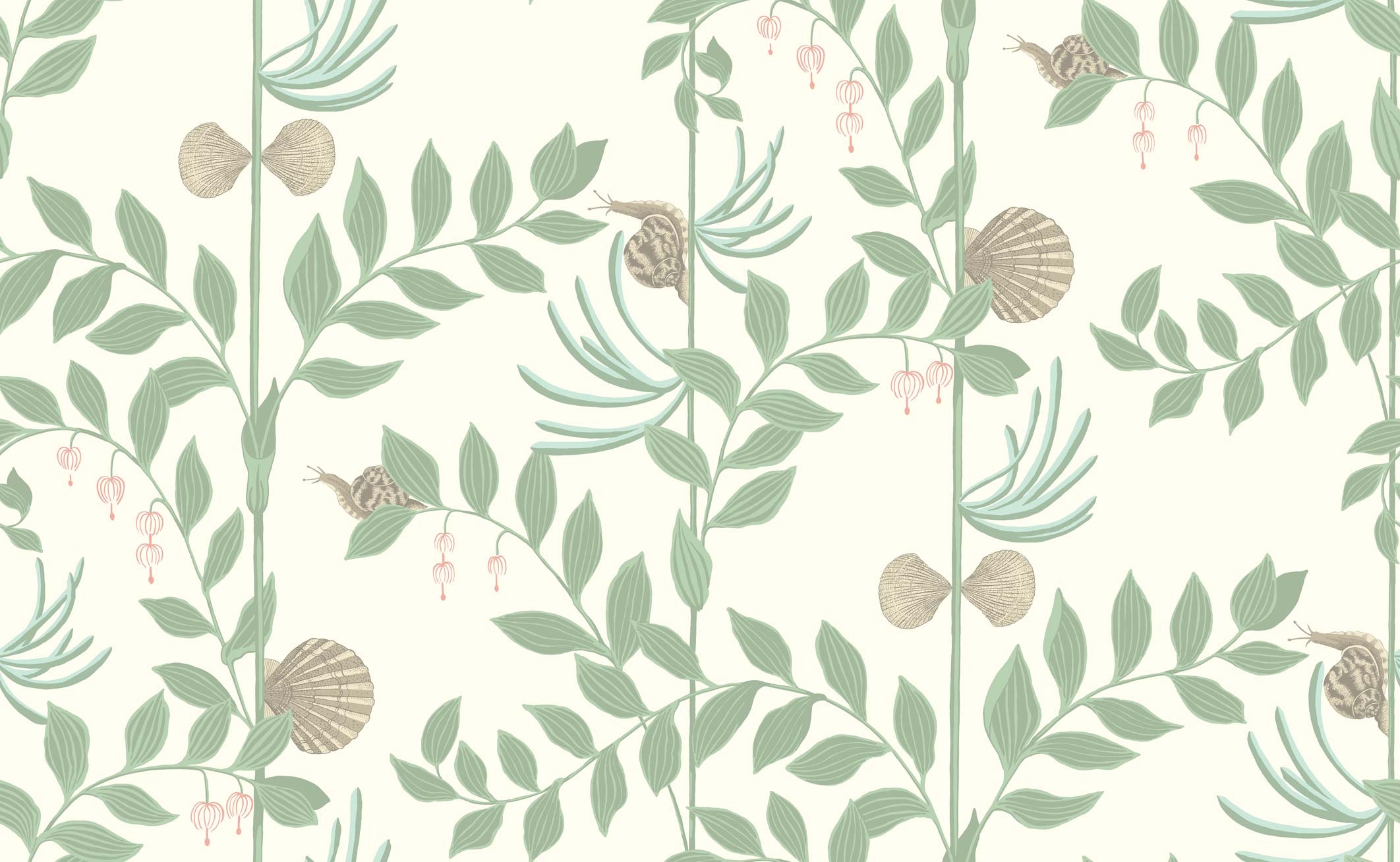 2130x1310 Secret Garden Wallpaper Misty Sage Green Garden By Cole & Son, Desktop