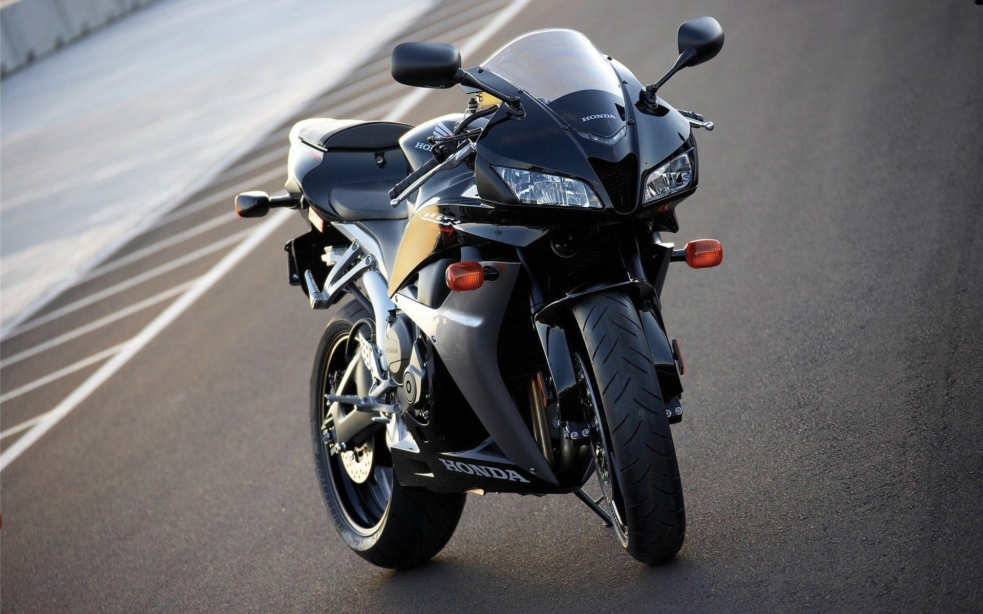 1920x1200 Popular Honda CBR Black Bike on Road High Quality Photo. HD Famous, Desktop