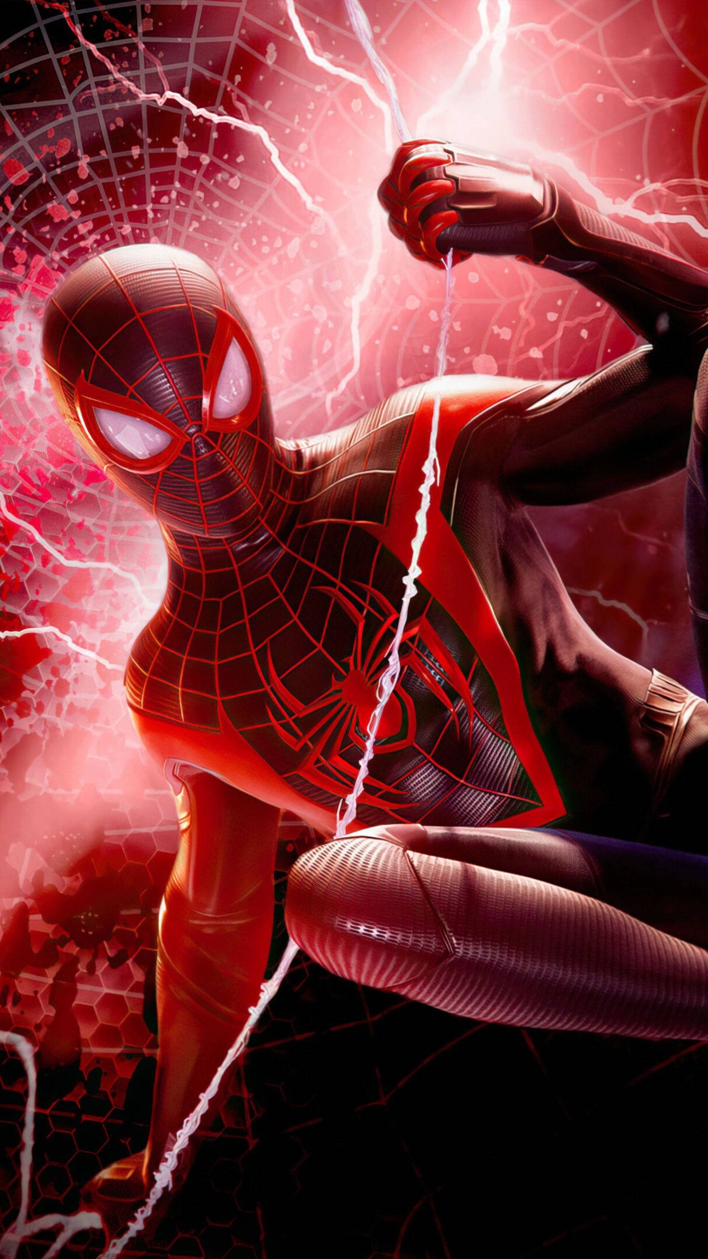 1440x2560 Download 4k Phone Background Spider Man Miles Morales Wallpaper, Phone