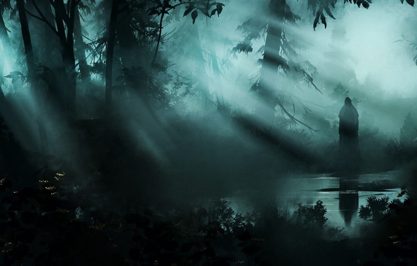 1340x850 Demon Forest Wallpaper Free Demon Forest Background, Desktop