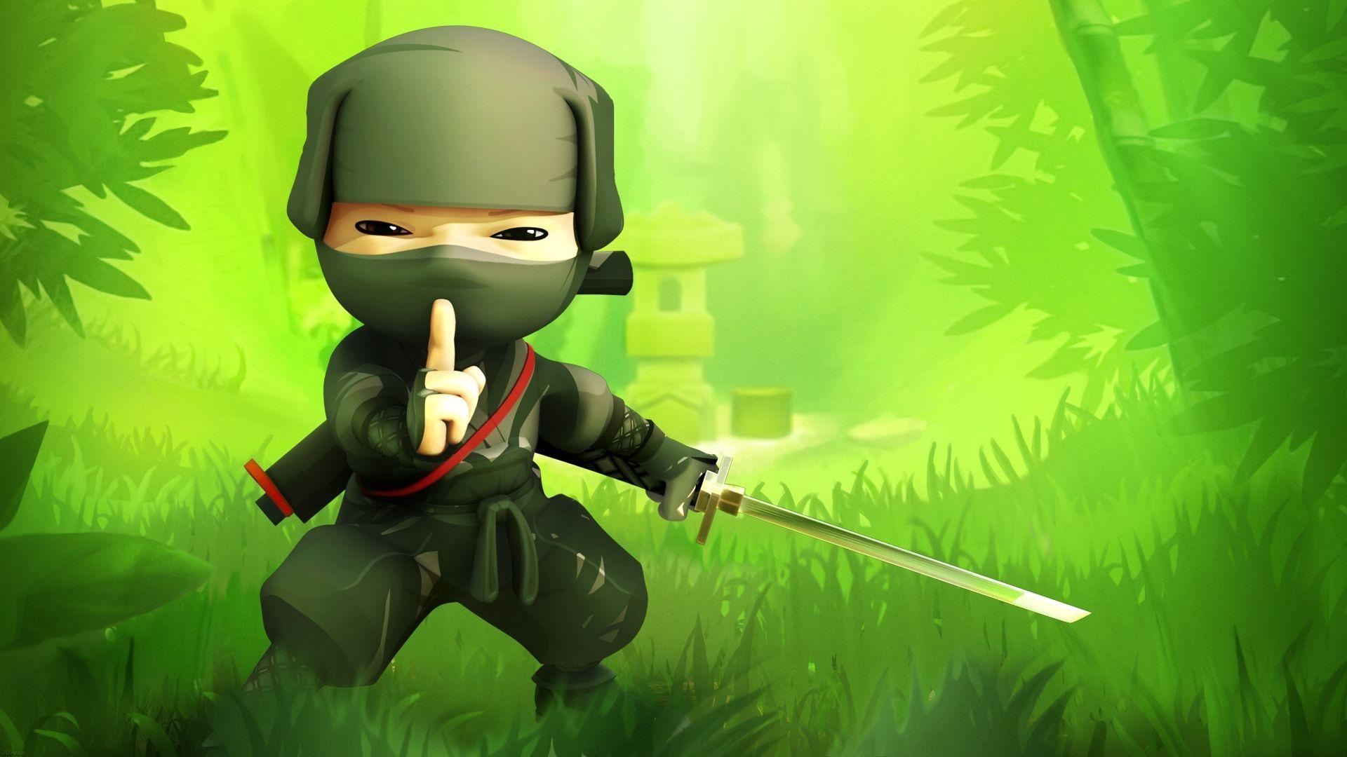 1920x1080 3D Ninja Cartoon. Download HD Wallpaper, Desktop