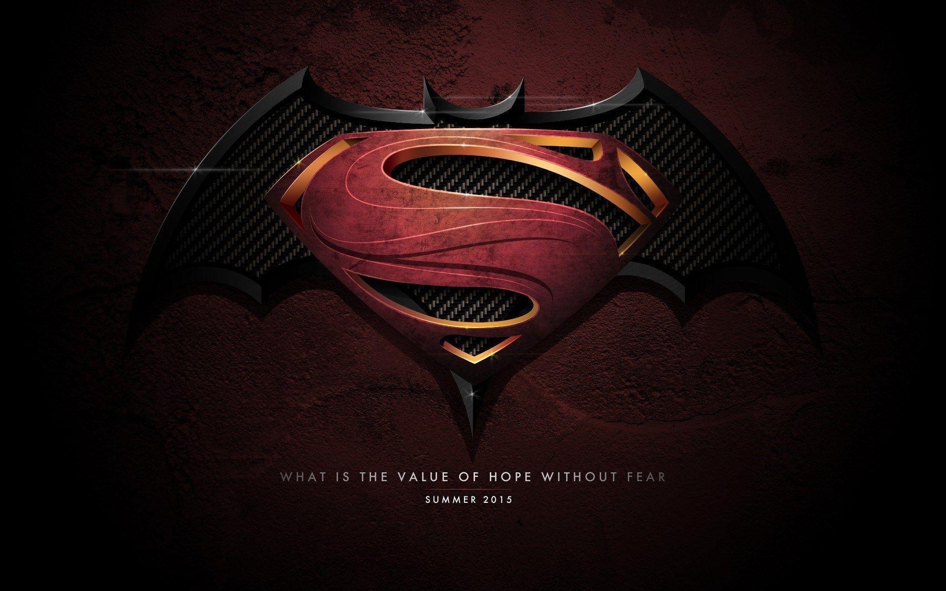 1920x1200 superman and batman logo wallpaper 4398 - Image And Wallpaper, Desktop